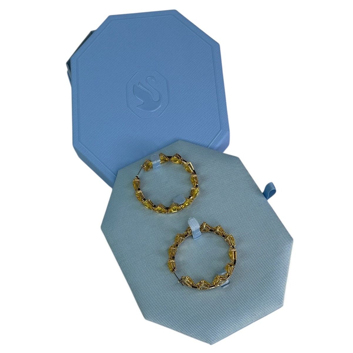 Swarovski Swarovski Millenia hoop earrings Yellow, Gold-tone plated Size ONE SIZE - 11 Thumbnail