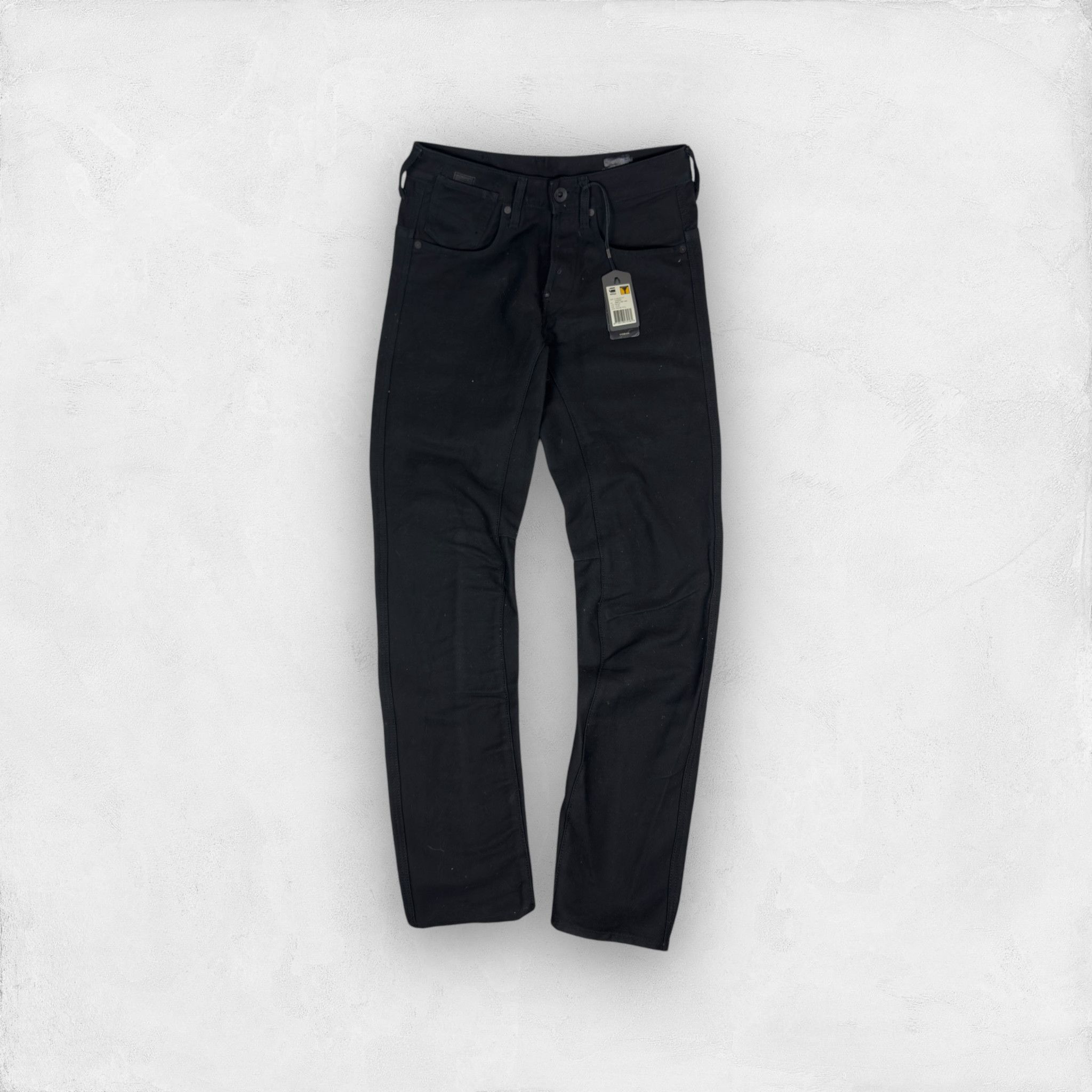 G-Star G-Star Raw Men's Black A-Crotch PT Tapered Fit Jeans 27x32 Size US 27 - 1 Thumbnail