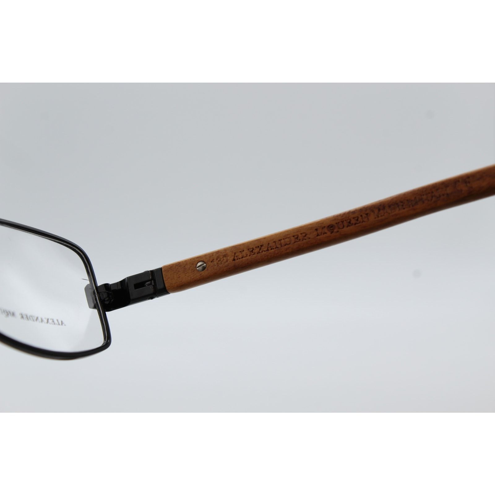 Alexander McQueen Alexander McQueen AMQ4117 1VR Hybrid Wood Eyeglasses 130 Size ONE SIZE - 5 Thumbnail