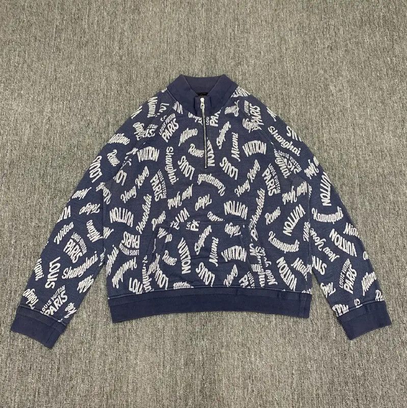 Louis Vuitton Louis Vuitton Men's Blue Cotton Jacket 0089 Size US XXL / EU 58 / 5 - 1 Thumbnail