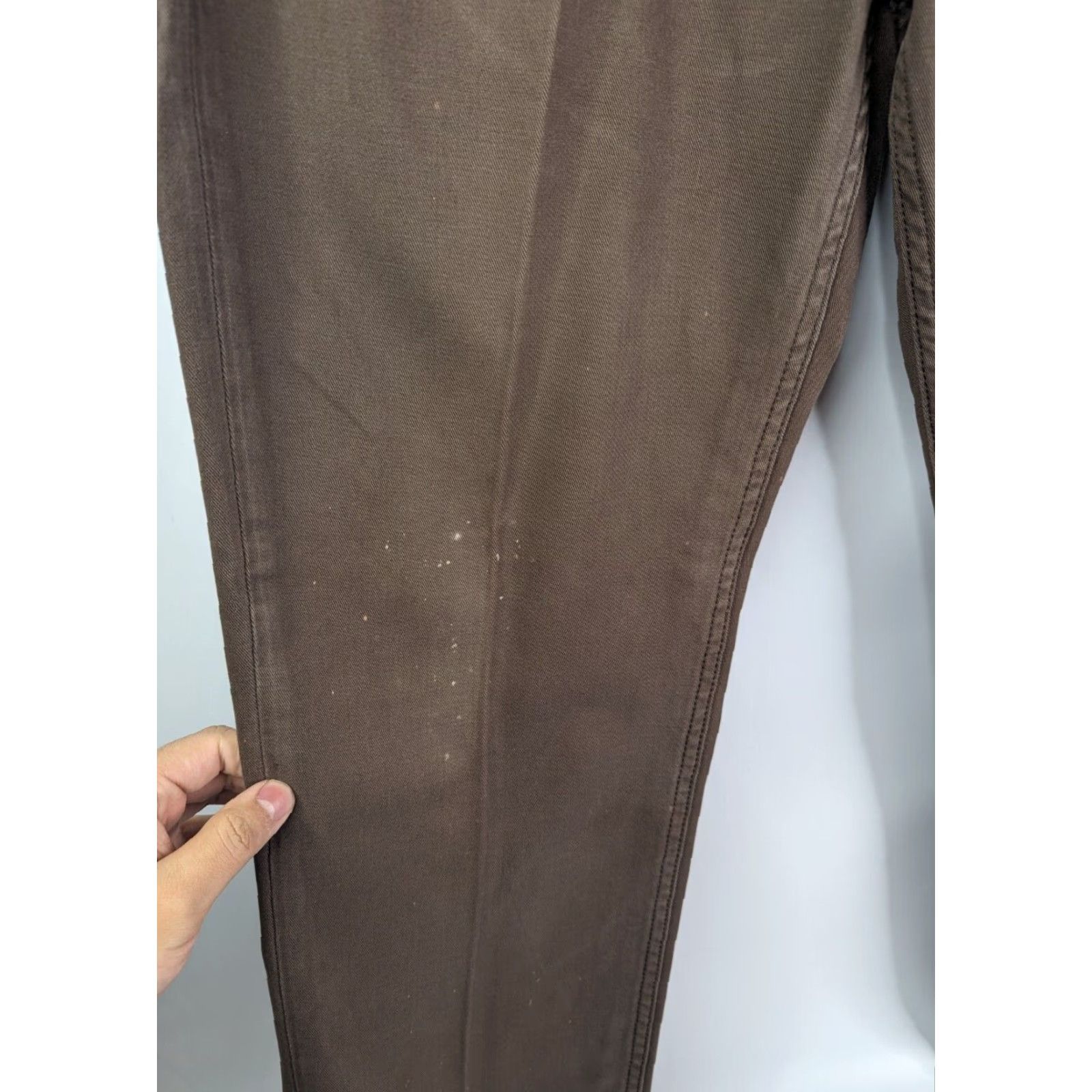 Levi's Levi's 514 Jeans Men 34x29 Brown 5-Pocket Denim Cotton Straight Regular Rise Mid Distressed Pocket Type: 5-Pocket Design Size US 34 / EU 50 - 3 Thumbnail