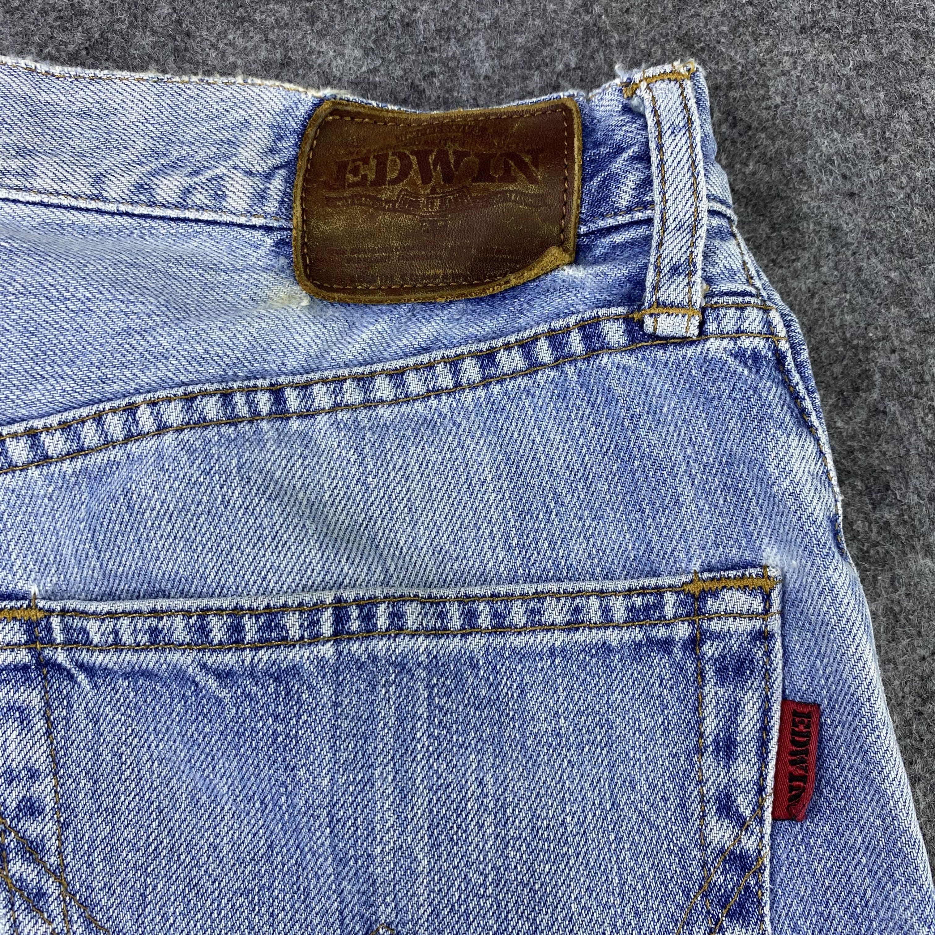 Edwin × Japanese Brand × Jean EDWIN baggy Blue Wash jeans-J1182 Size US 30 / EU 46 - 12 Thumbnail