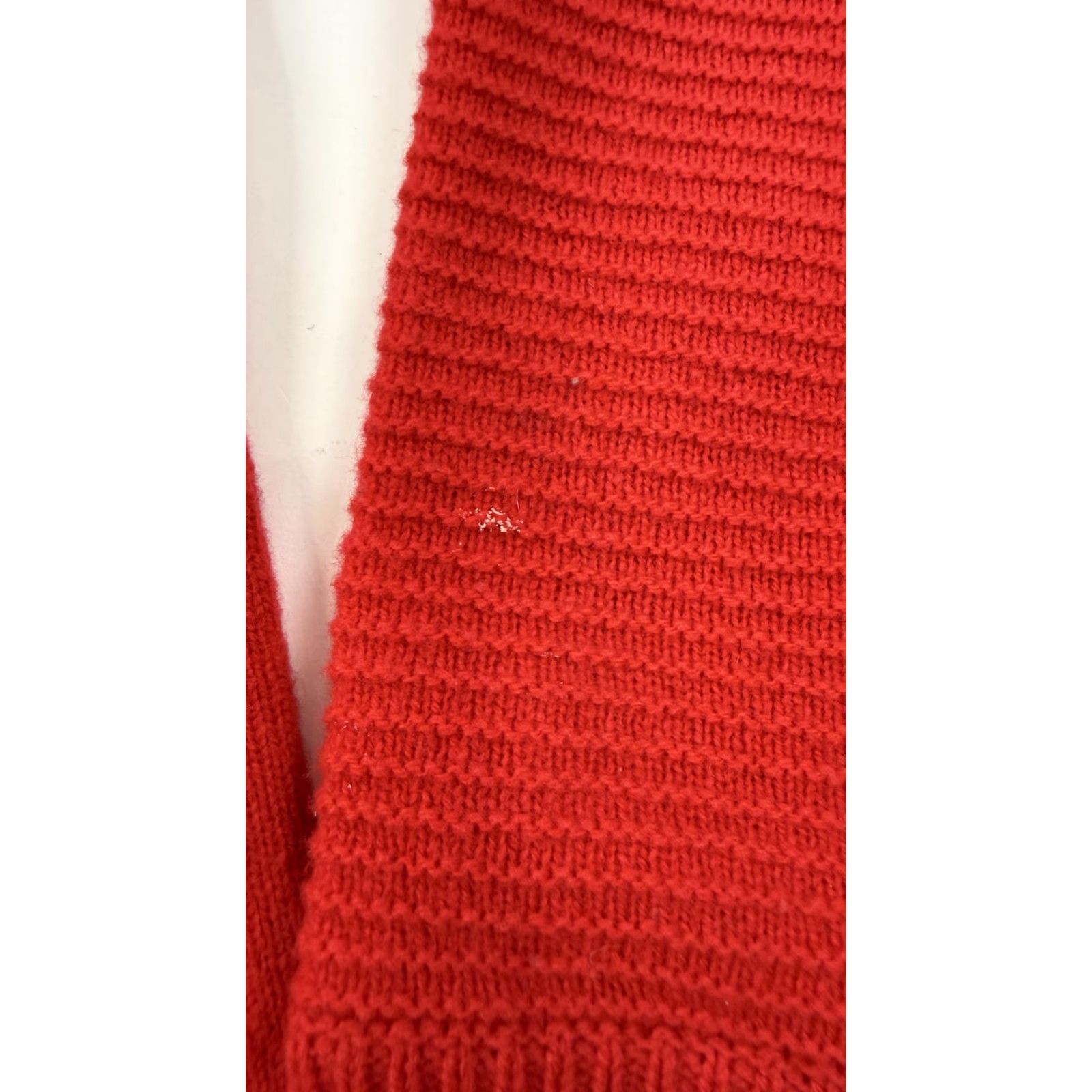 J.Crew J.Crew Sweater Womens Small Red 100% Wool Crewneck Side Zip Pullover Knit Size S / US 4 / IT 40 - 7 Thumbnail