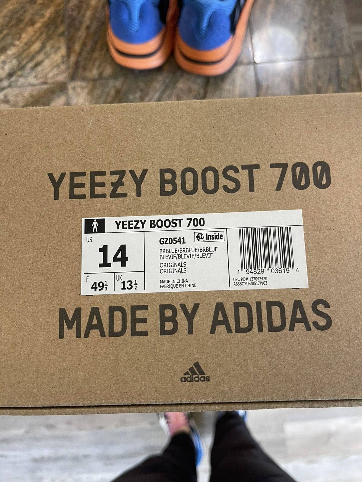 Adidas × Yeezy Yeezy Boost 700 “Bright Blue” Size US 14 / EU 47 - 7 Thumbnail