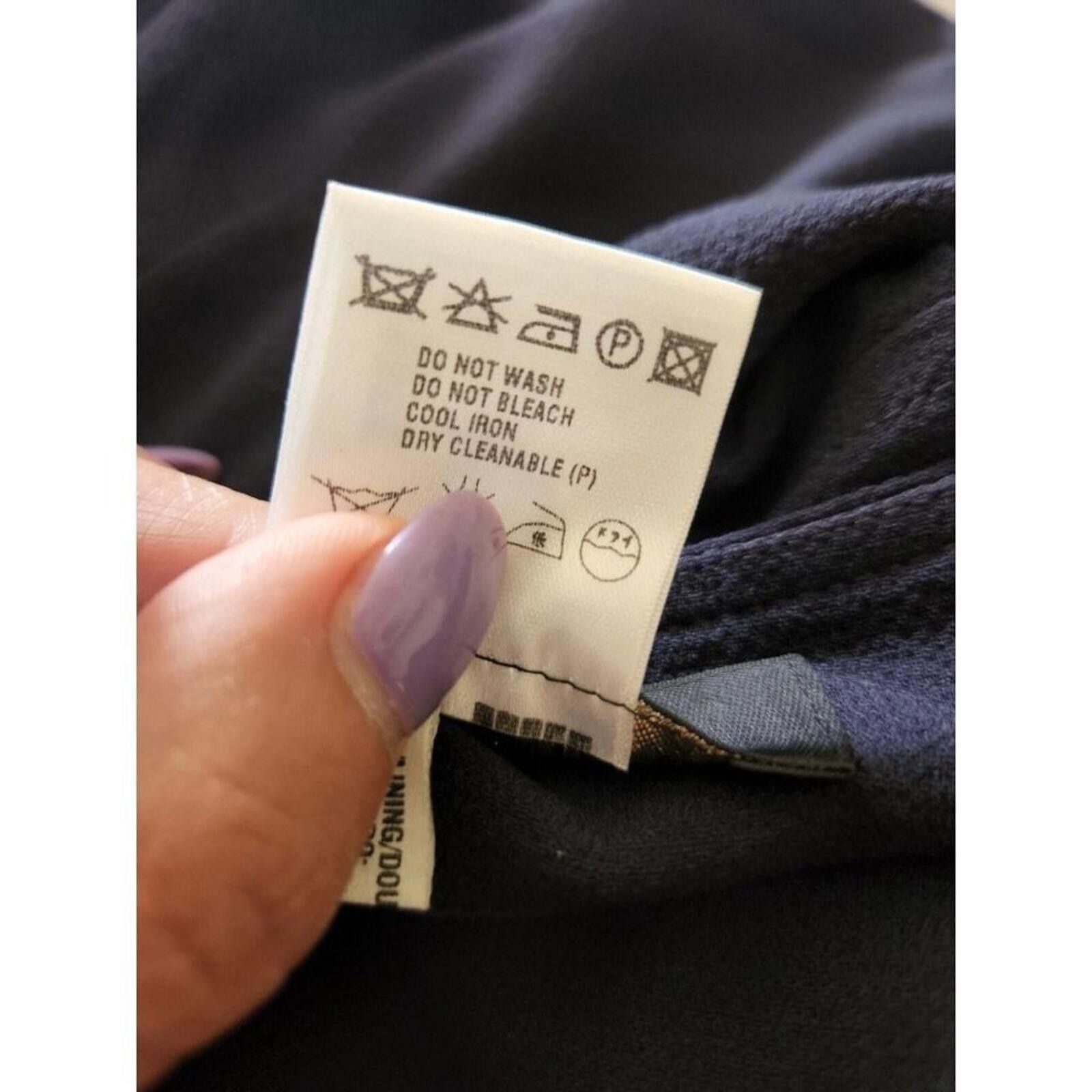 Escada Escada 40 / US 10 Navy Wool Blend Pencil Skirt Size 32" / US 10 / IT 46 - 3 Thumbnail
