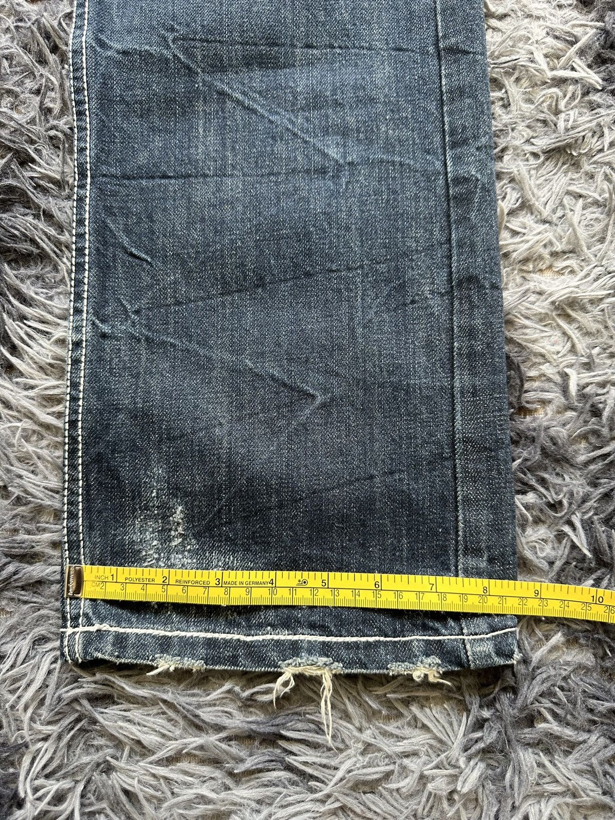 Japanese Brand 00’s Army of No !!! calf leather jeans Size US 32 / EU 48 - 14 Thumbnail