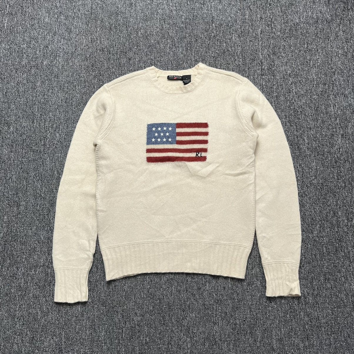 Polo Ralph Lauren Rare Polo Ralph Lauren State flag USA knitwear Size US S / EU 44-46 / 1 - 1 Thumbnail