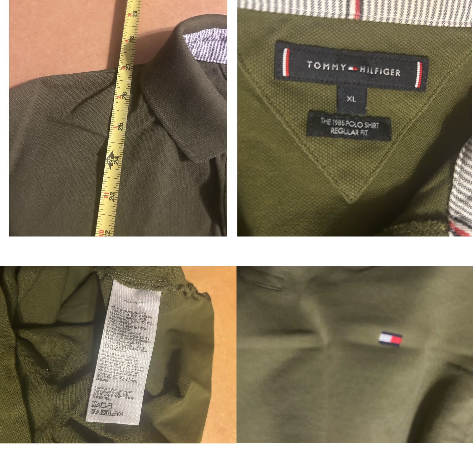 Tommy Hilfiger Tommy Hilfiger Polo Shirt Men XL Fits Large Army Green Regular Fit Polo Shirt Short Sleeve Solid Green 1985 IM 1985 Logo Size US L / EU 52-54 / 3 - 10 Thumbnail