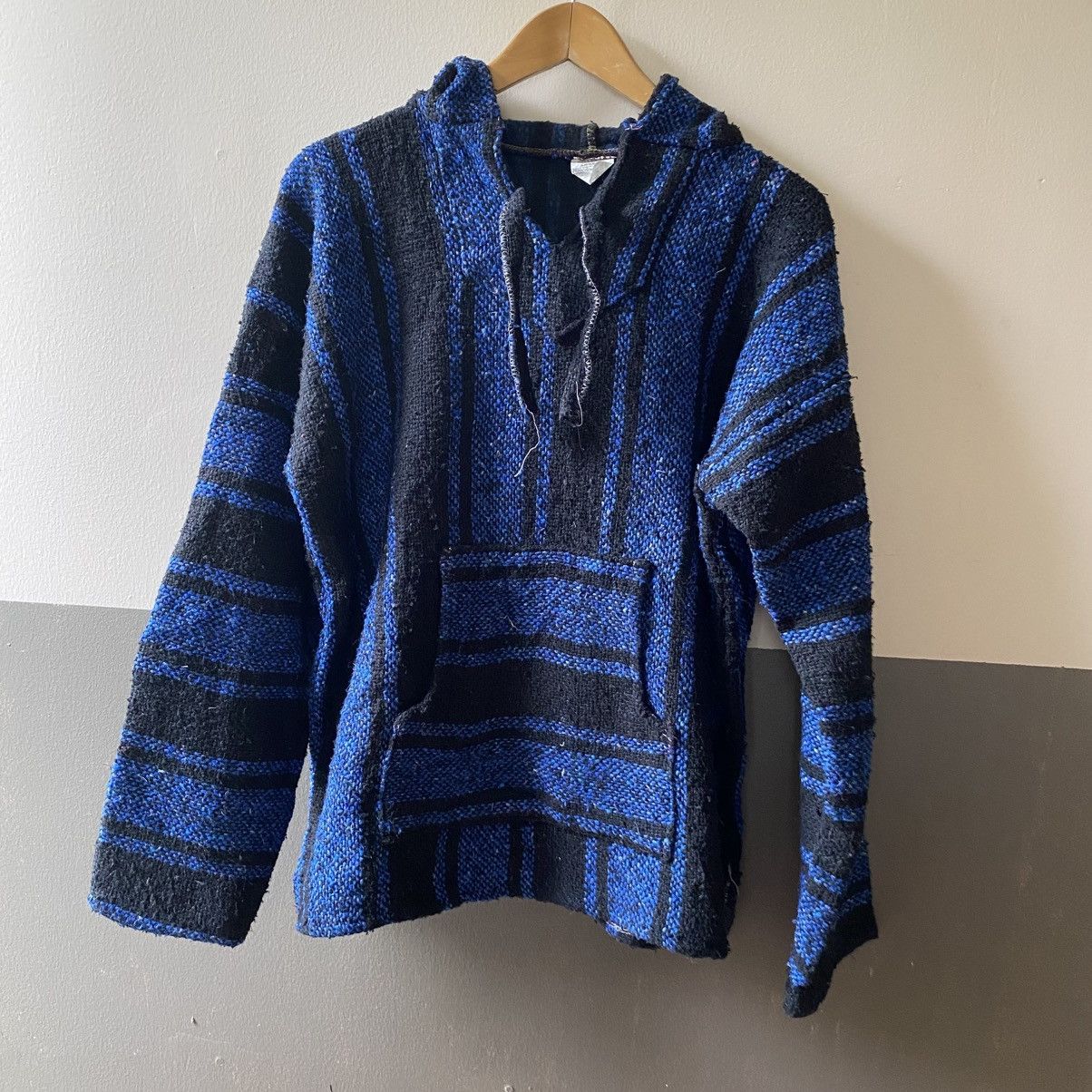 Vintage Blue Striped Baja Hoodie Pullover Size US M / EU 48-50 / 2 - 13 Thumbnail