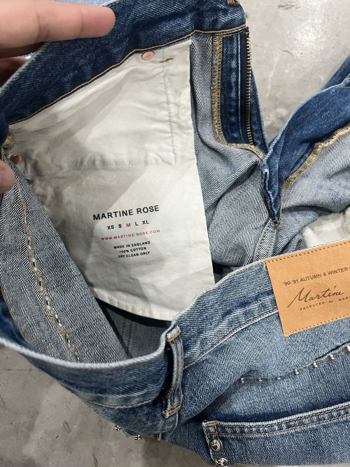 Martine Rose Martine Rose Stud Embellished Denim Size US 30 / EU 46 - 6 Thumbnail