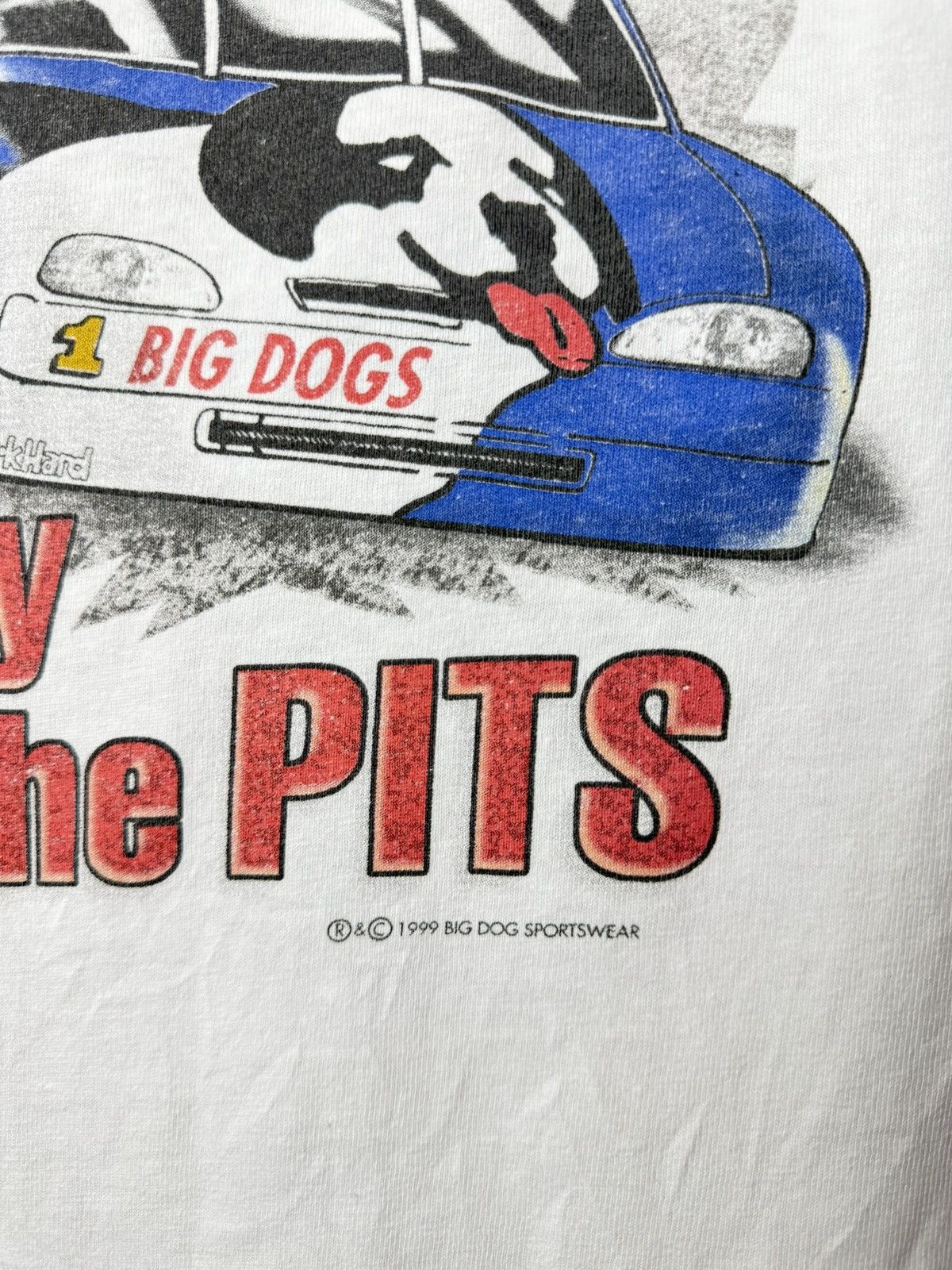 NASCAR 1999 Vintage Nascar Big Dogs Racing T Shirt Chevrolet Size US L / EU 52-54 / 3 - 7 Thumbnail