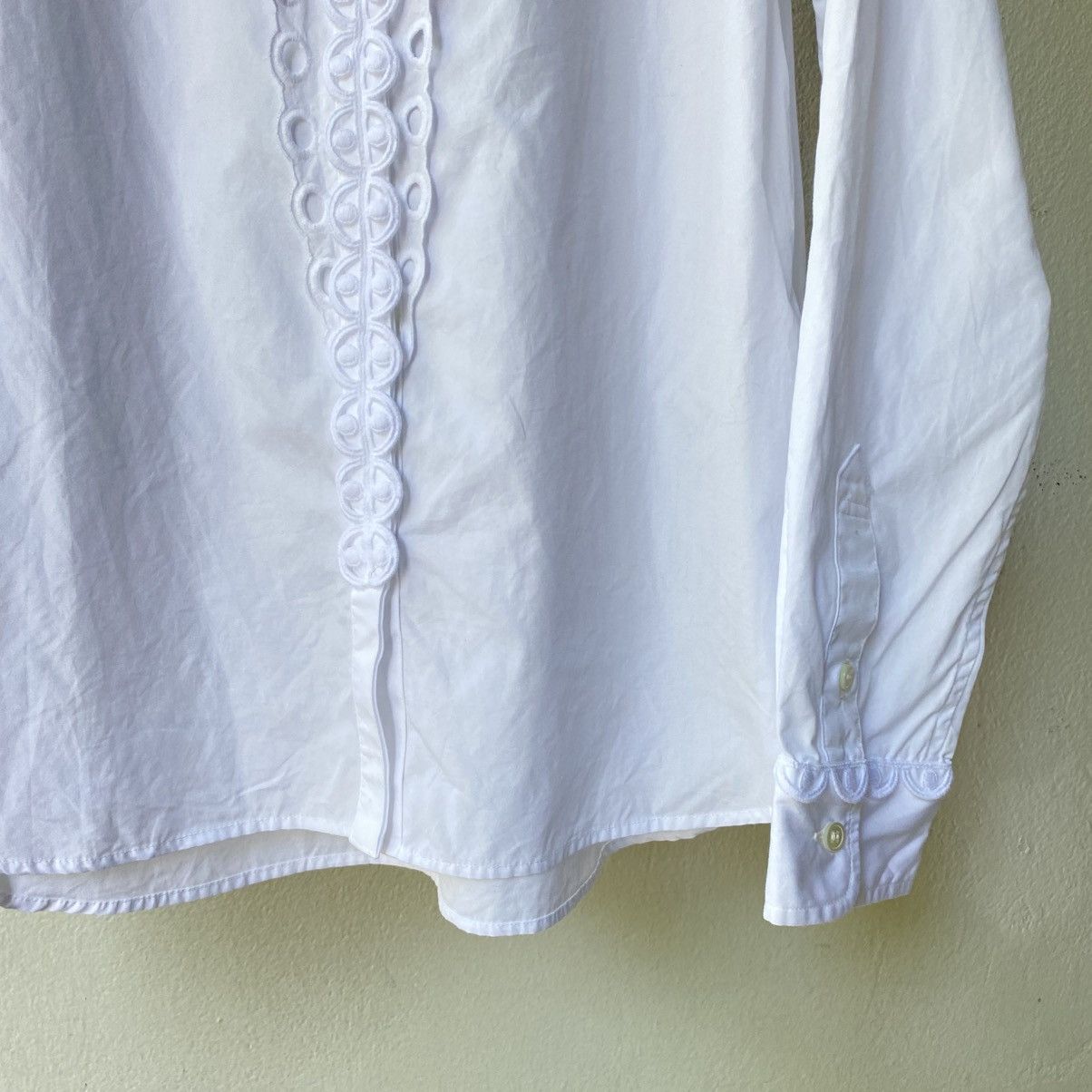 Tsumori Chisato Tsumori Chisato White Ruffle Collar Blouse Size XS / US 0-2 / IT 36-38 - 6 Thumbnail