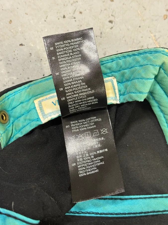 Versace Versace H&M Turquoise Leopard Print Baseball Cap Size ONE SIZE - 10 Thumbnail