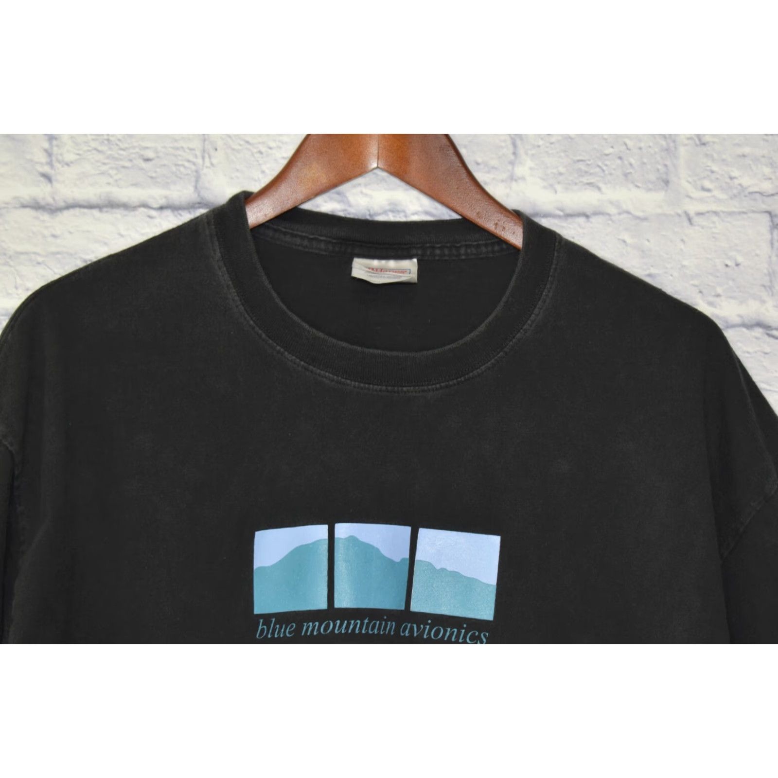 Hanes VINTAGE Hanes T-Shirt Flight Instrument Graphic Aviation Electronics Avionics Black Crew Neck Short Sleeve L Men Large Size US L / EU 52-54 / 3 - 3 Thumbnail