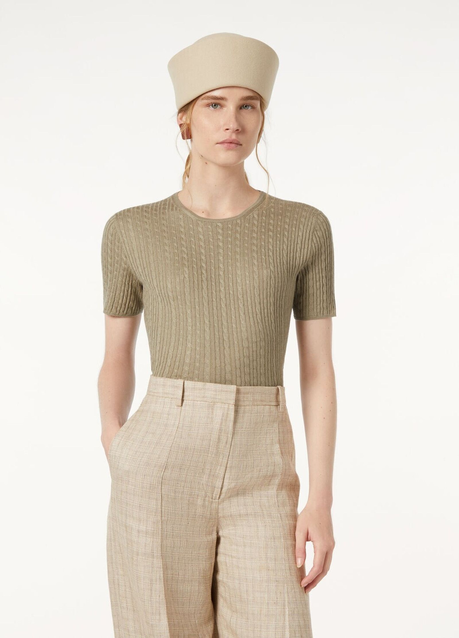 Loro Piana o1srvl11e0526 FAP0699 Rimella Crewneck Sweater in Beige Size S / US 4 / IT 40 - 4 Thumbnail