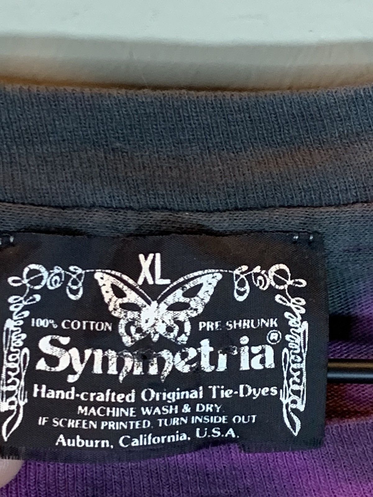 Band Tees × Vintage RARE* Vintage 80s Twisted Sister Symmetria Tie-Dye Art Shirt Size US XL / EU 56 / 4 - 8 Thumbnail