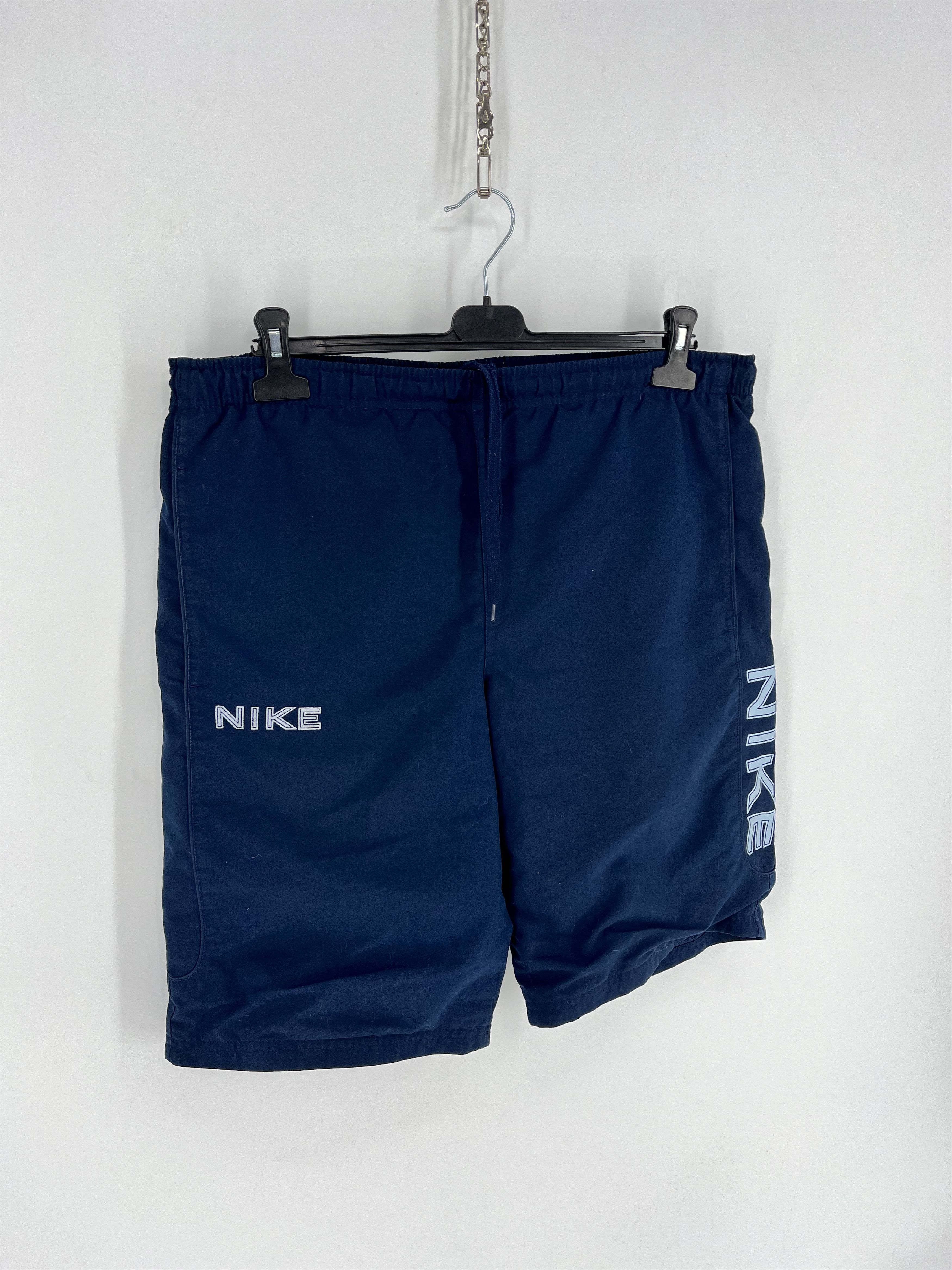 Nike × Vintage 90s Vintage Nike Swoosh Logo Shorts Travis Style Size US 32 / EU 48 - 2 Thumbnail