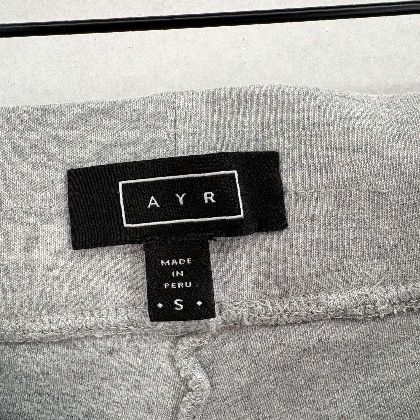 AYR AYR Pants Womens Small Gray Pima Cotton Modal Jogger Sweatpants Lounge Casual Size 28" / US 6 / IT 42 - 4 Thumbnail