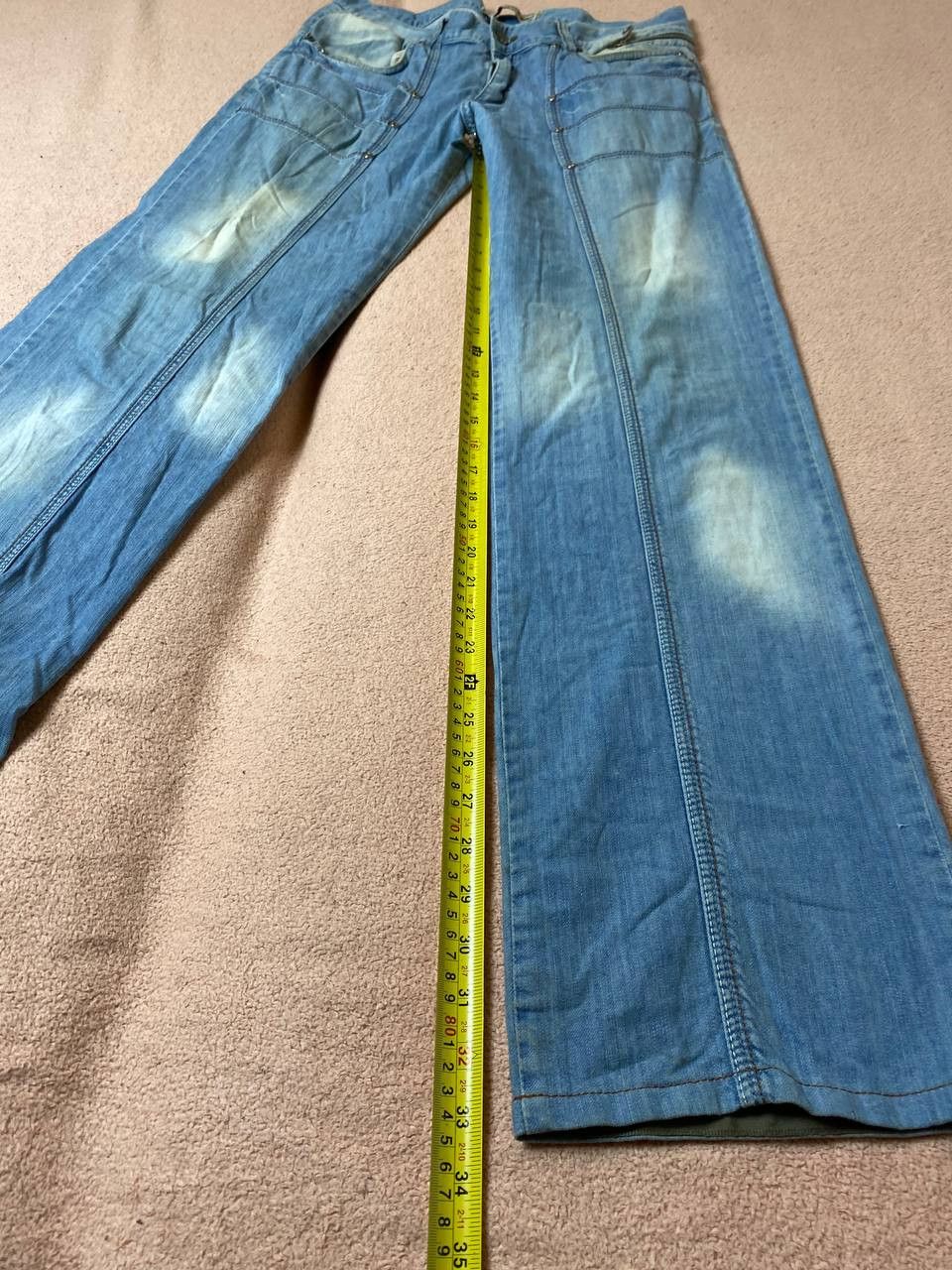 Vintage Archive Washed Distressed Baggy Denim y2k Size US 33 - 15 Thumbnail