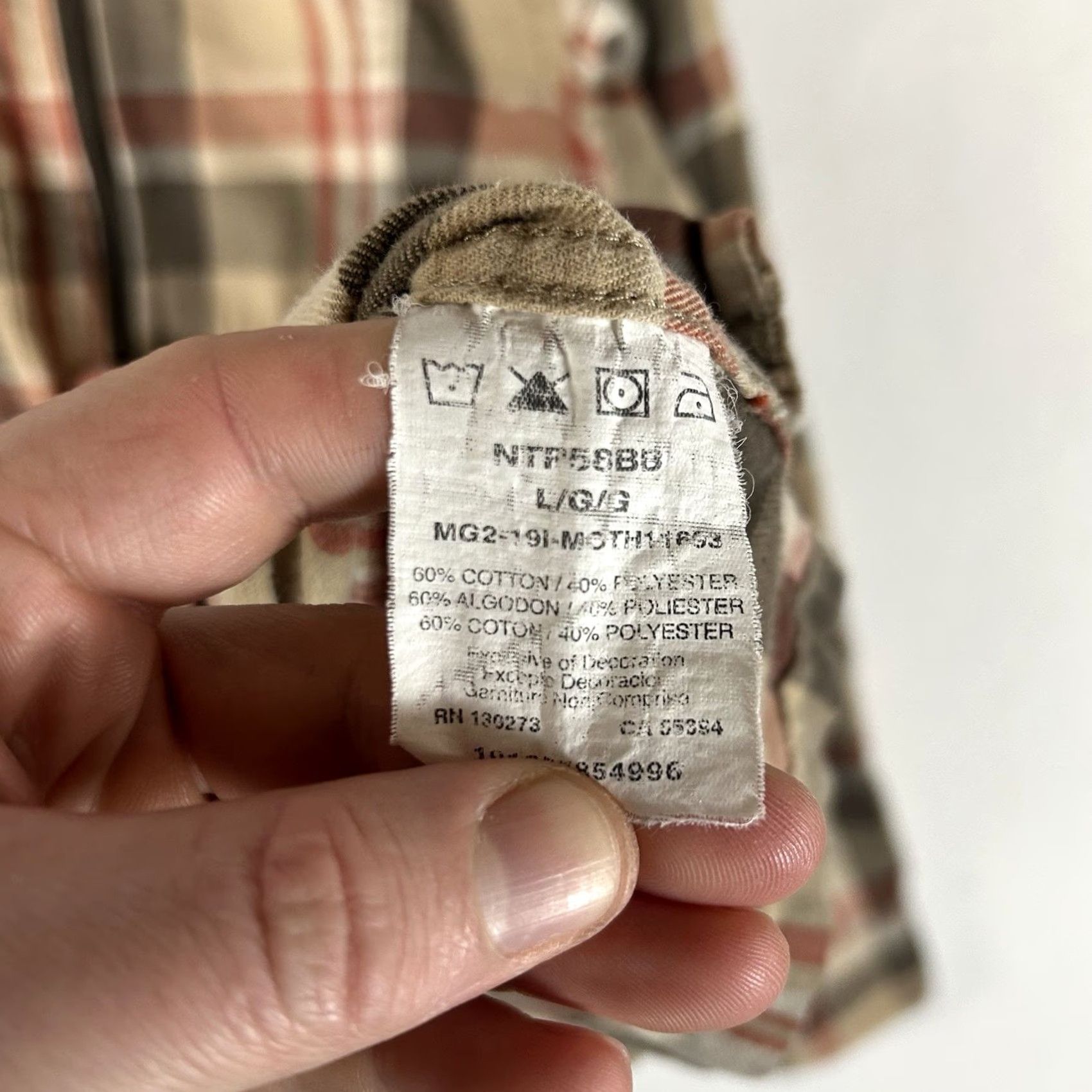 Wrangler Wrangler Button-Up Shirt Mens L Brown Plaid Long Sleeve Elbow Patch Carded Collared All Seasons Heritage Button Up Size US L / EU 52-54 / 3 - 4 Thumbnail