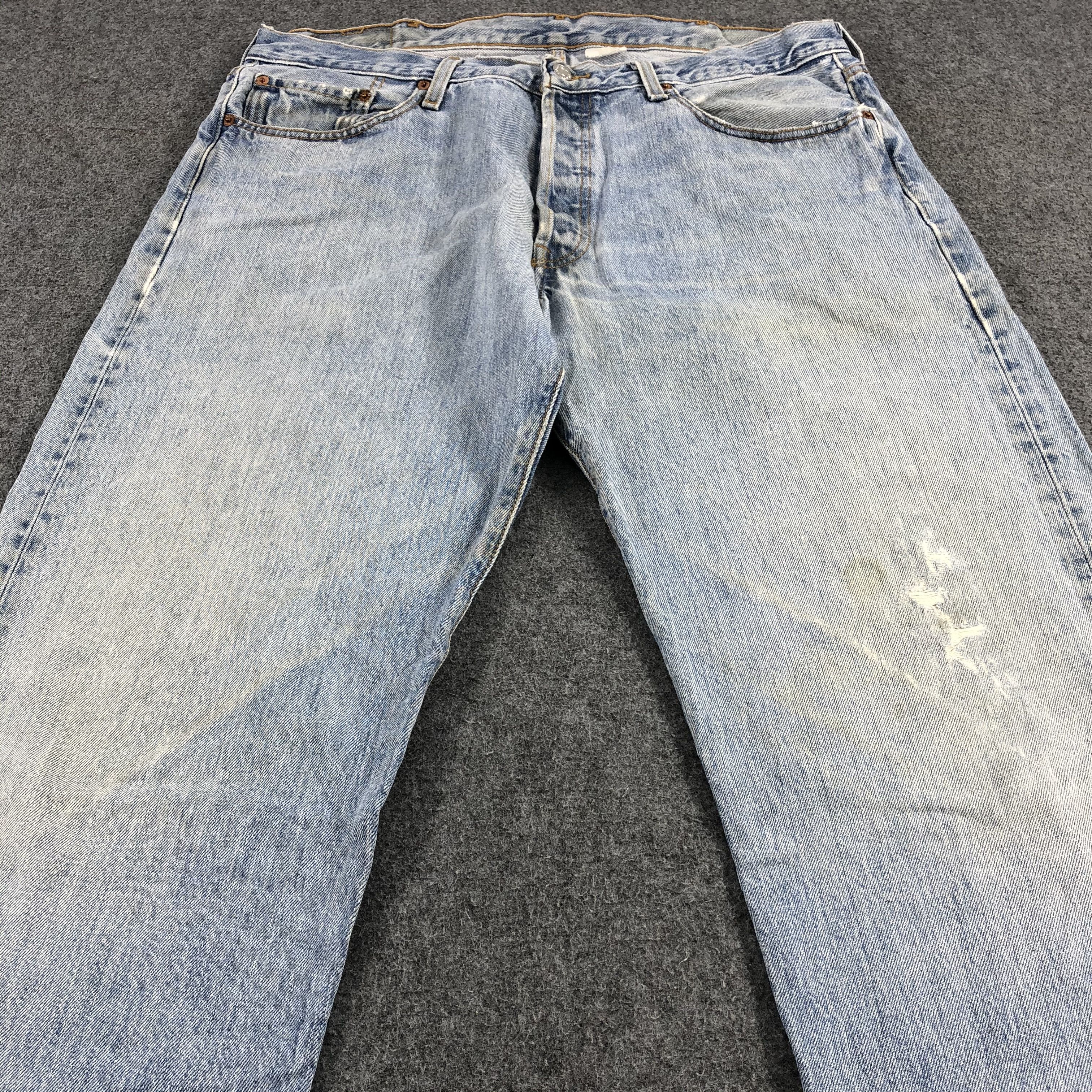 Levi's Vintage Levis 501 Jeans Stone Wash Denim KJ430 Size US 37 - 3 Thumbnail