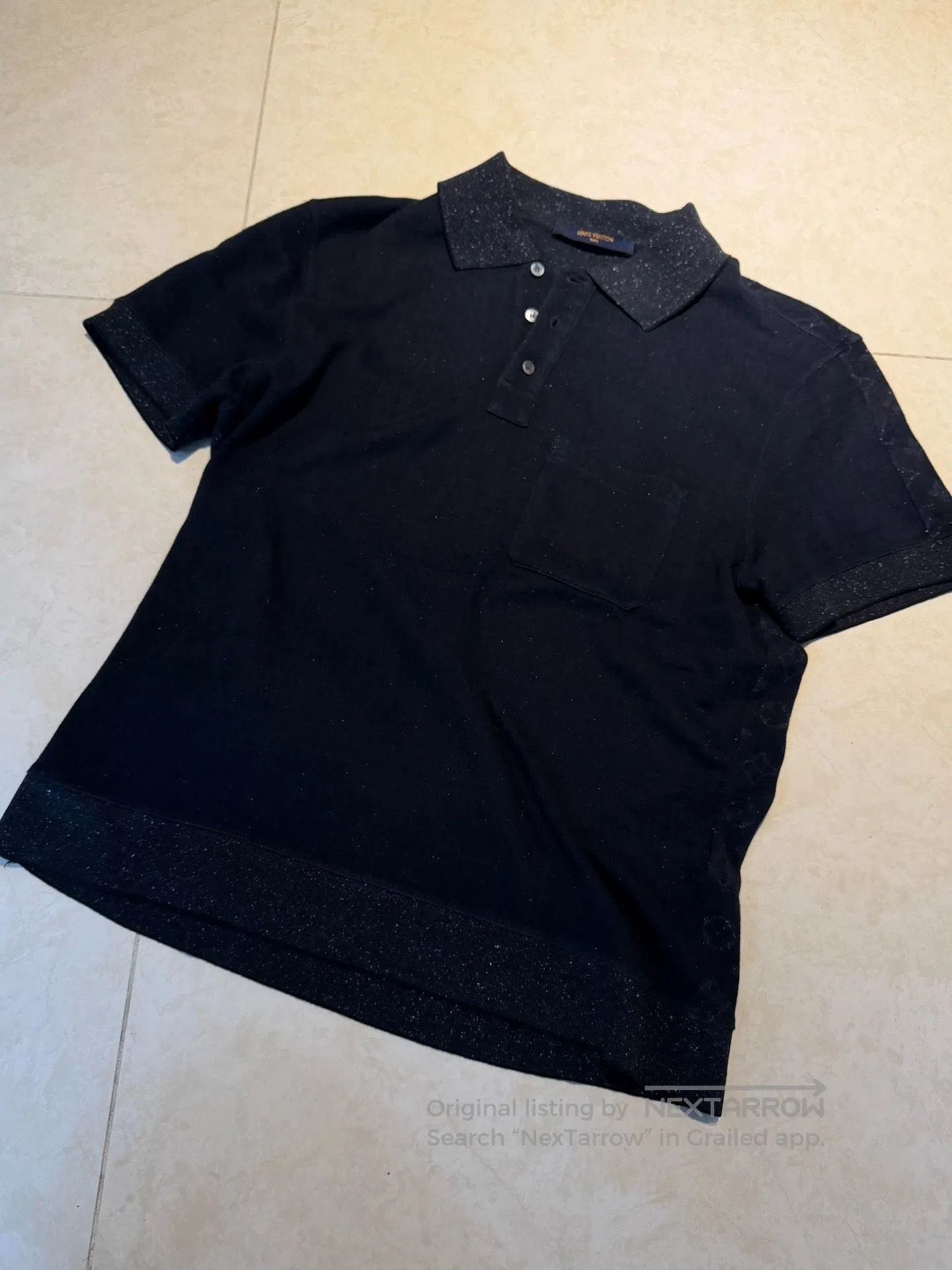 Louis Vuitton Louis Vuitton Black Monogram Embossed Polo. Size US M / EU 48-50 / 2 - 2 Thumbnail