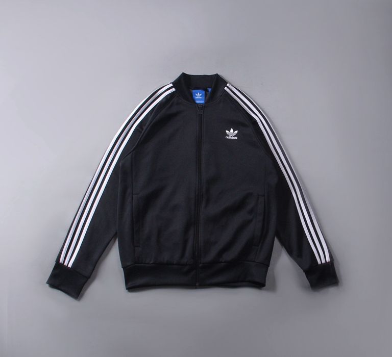 Adidas originals superstar track jacket in black bk5921 hotsell