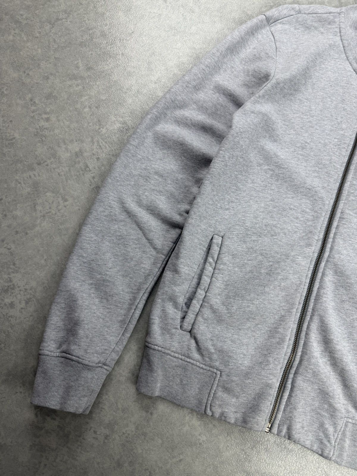 Allsaints AllSaints Raven Bomber Sweatshirt Grey Zip Men XS Size US XS / EU 42 / 0 - 3 Thumbnail