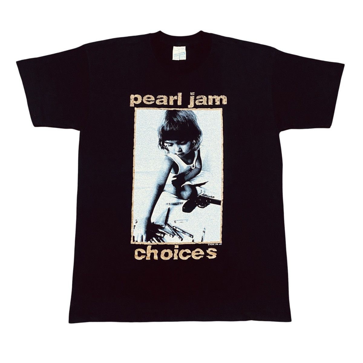 Band Tees Rare‼️🔥Vintage 1992 Pearl Jam "Choices" T-Shirt Size US M / EU 48-50 / 2 - 1 Thumbnail