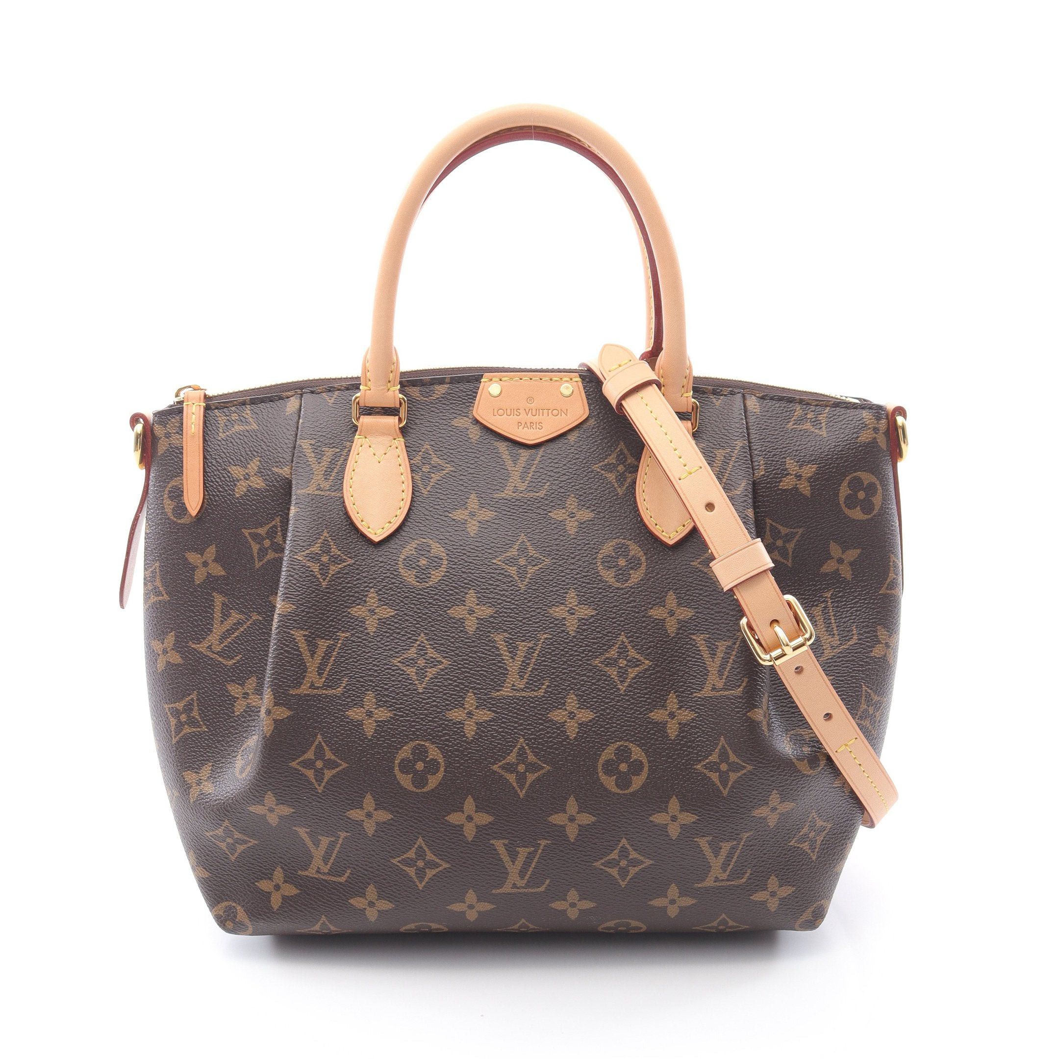Louis Vuitton Louis Vuitton Turen Pm Monogram Handbag Leather Brown Size ONE SIZE - 1 Thumbnail