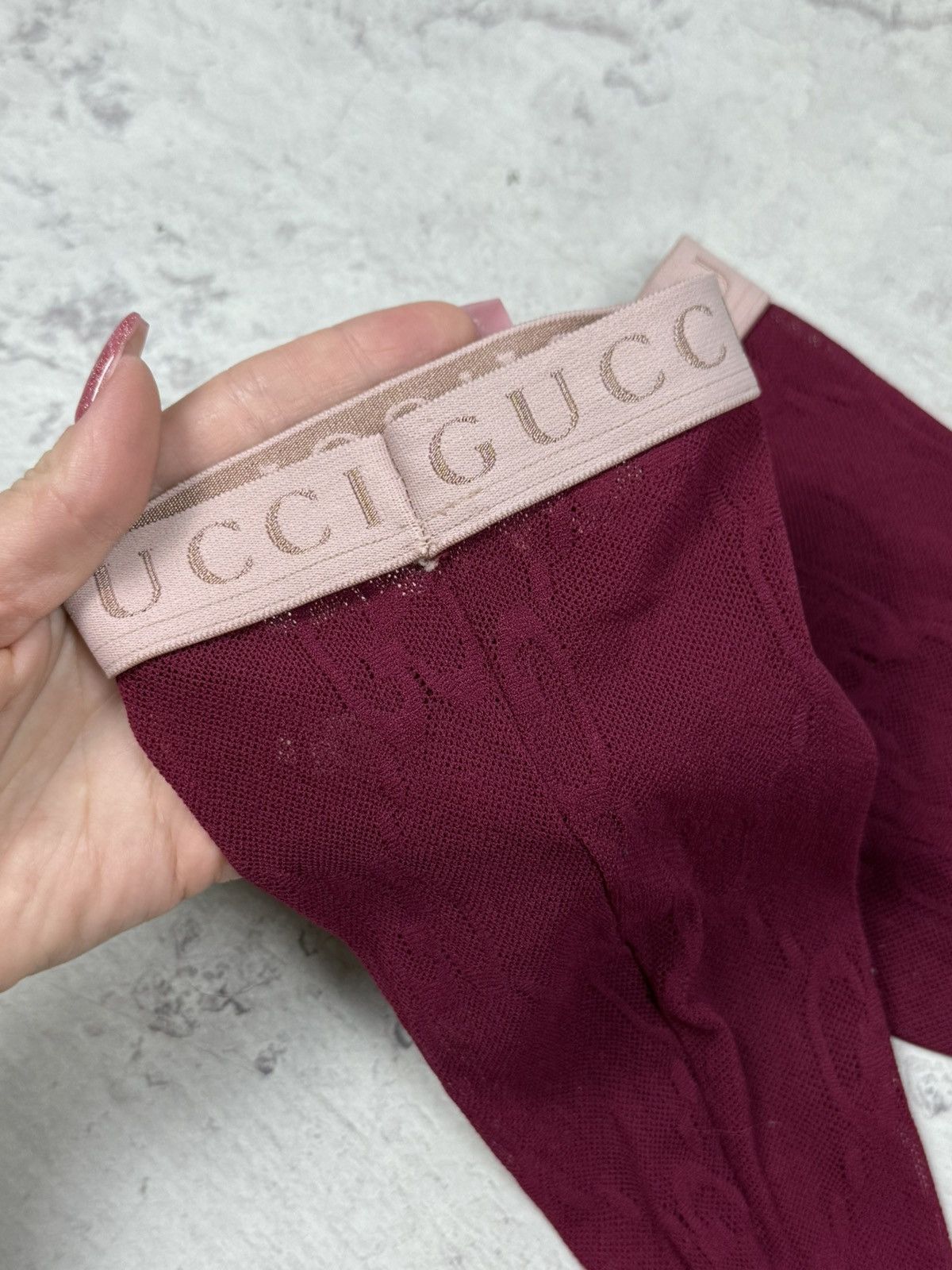 Vintage Women’s Openwork Lace Knee Socks Stockings Gucci Size ONE SIZE - 4 Thumbnail