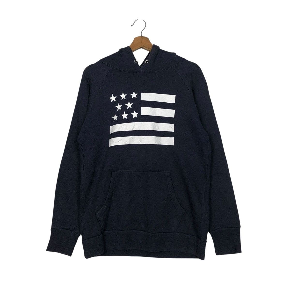 Vintage 🔥VINTAGE HOODIE PULL OVER ONEITA USA FLAG BIG LOGO Size US M / EU 48-50 / 2 - 14 Thumbnail