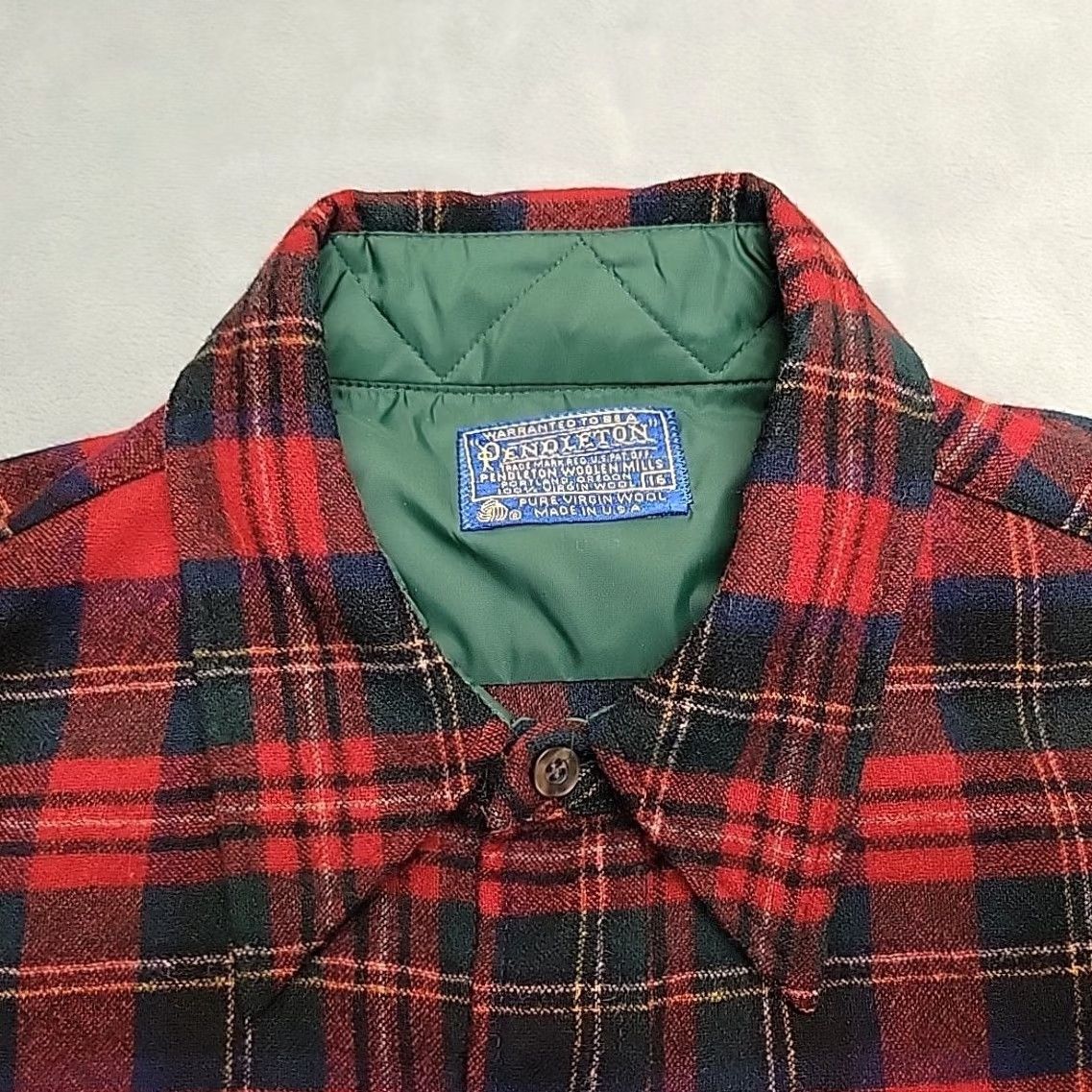 Pendleton VTG Pendleton Shirt Mens 16 Red Tartan Plaid Wool Flap Pocket Made in USA Board Shirt Mens 16 Red Wool Plaid Flap Pocket Pendleton VTG Board USA Size US L / EU 52-54 / 3 - 6 Thumbnail