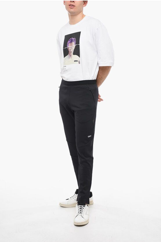 Off-White o1y0225 Logo Jogger & Sweatpant in Black Size US 38 / EU 54 - 4 Thumbnail