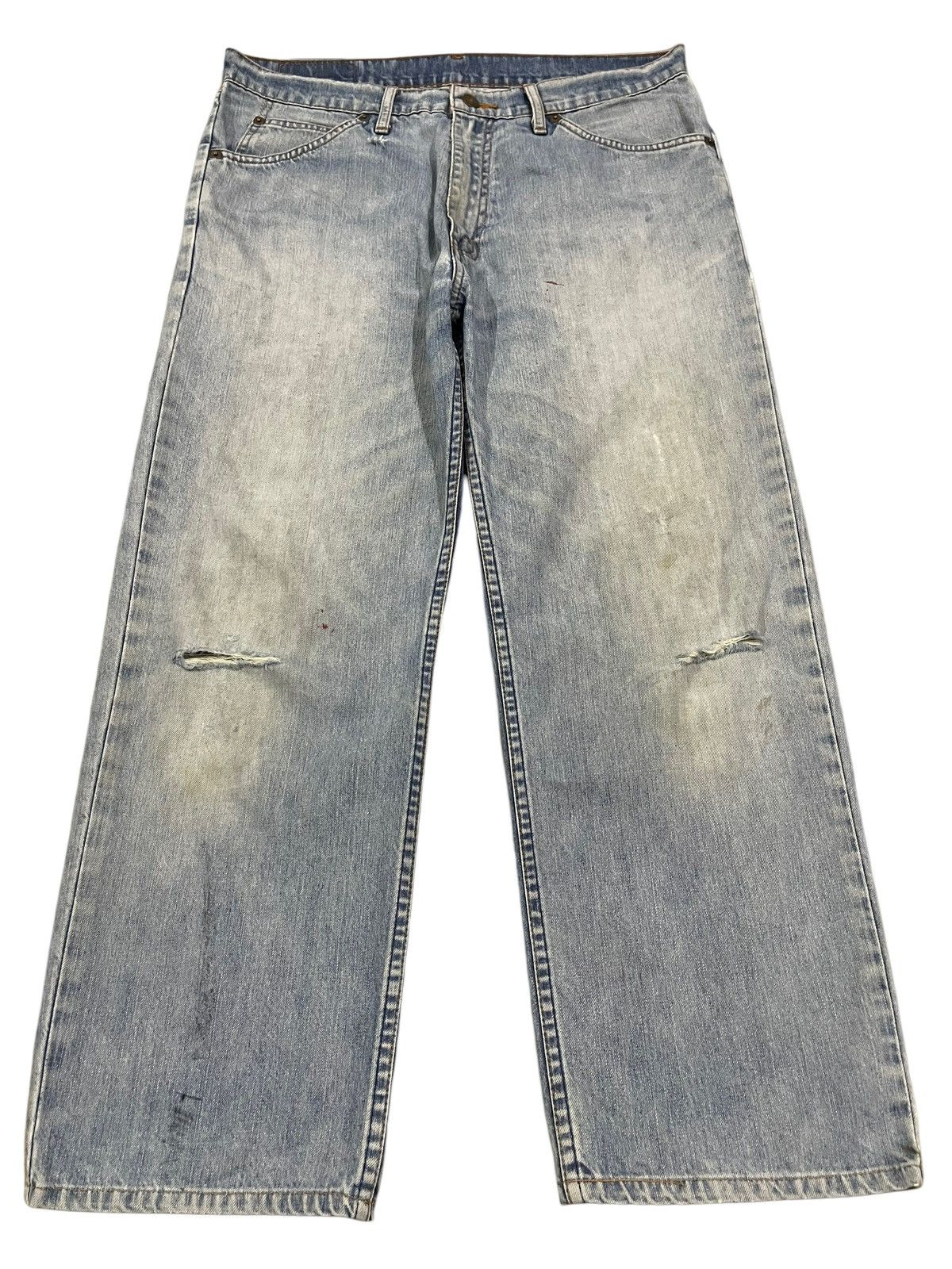image of 1990X Clothing x Levis Vintage 80's Levis Orange Tab Single Stitch Baggy Jeans in Blue (Size 34)