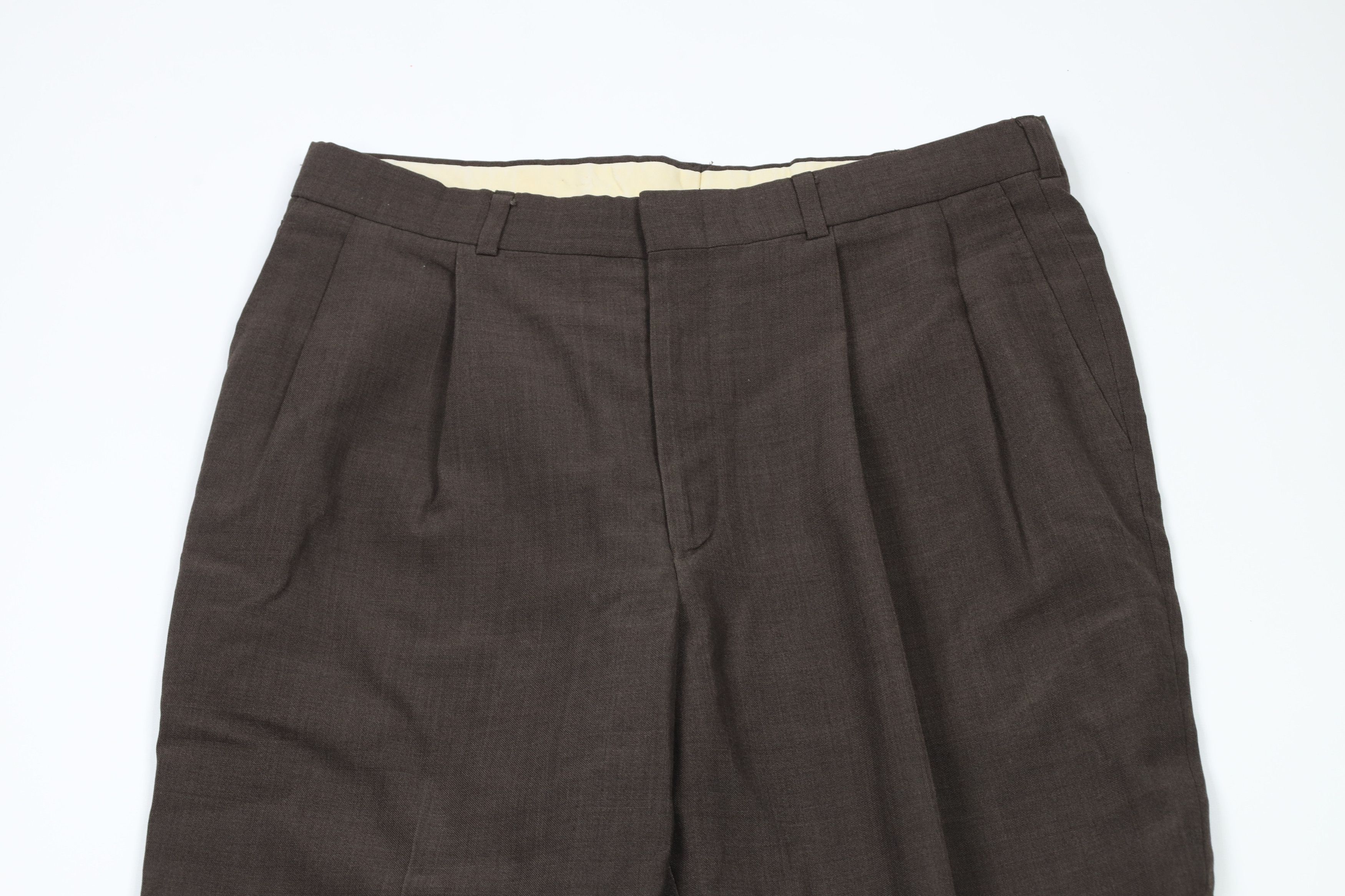 Vintage Vintage 90s Streetwear Flared Wide Leg Chino Pants Brown USA Size US 32 / EU 48 - 2 Thumbnail