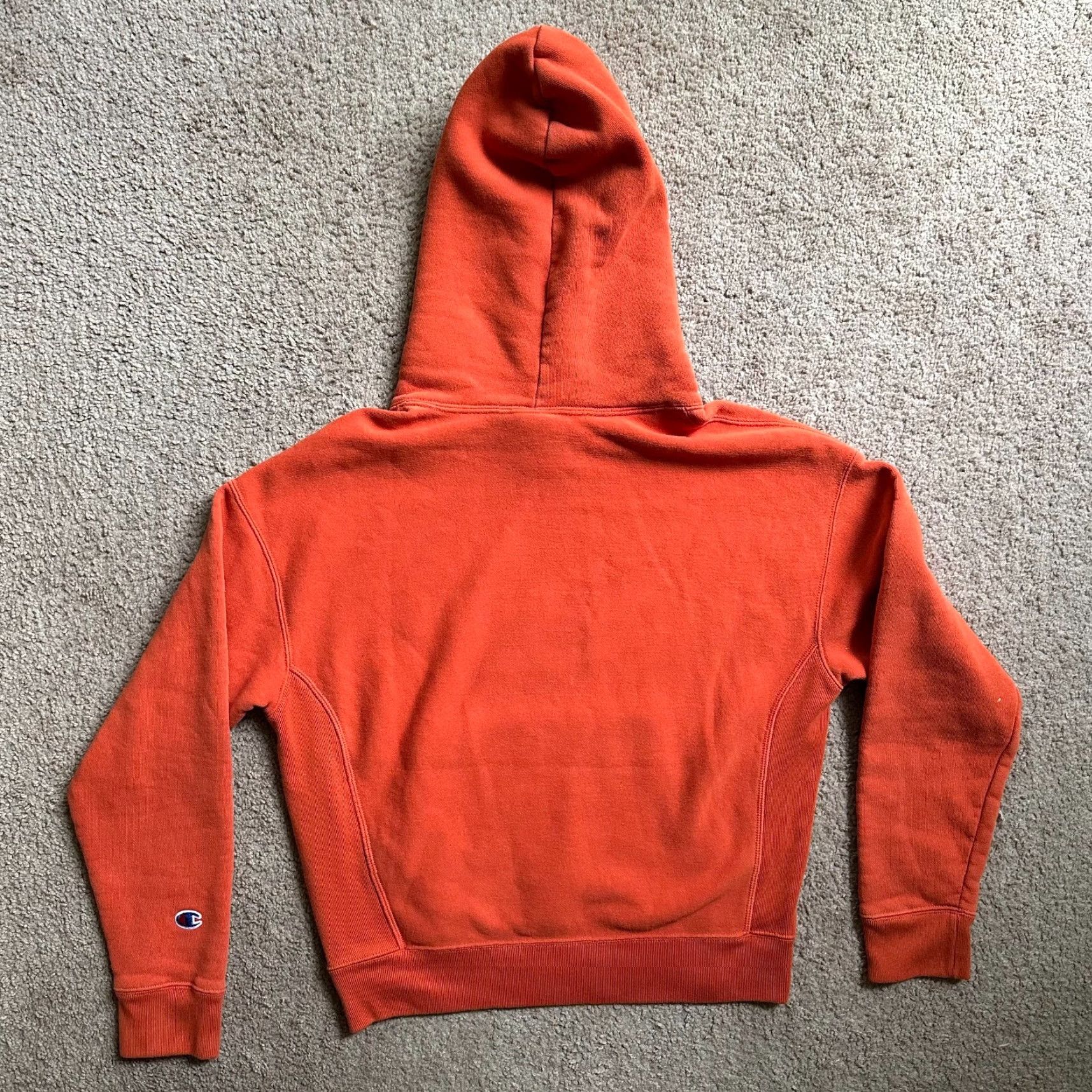 Champion Champion Sweatshirt Womens M Orange Pullover with Pockets Reverse Weave Size M / US 6-8 / IT 42-44 - 2 Thumbnail