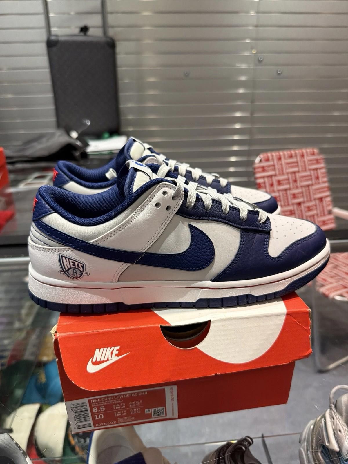 Nike Size 8.5 - Nike Dunk Low EMB x NBA 75th Anniversary Size US 8.5 / EU 41-42 - 2 Thumbnail