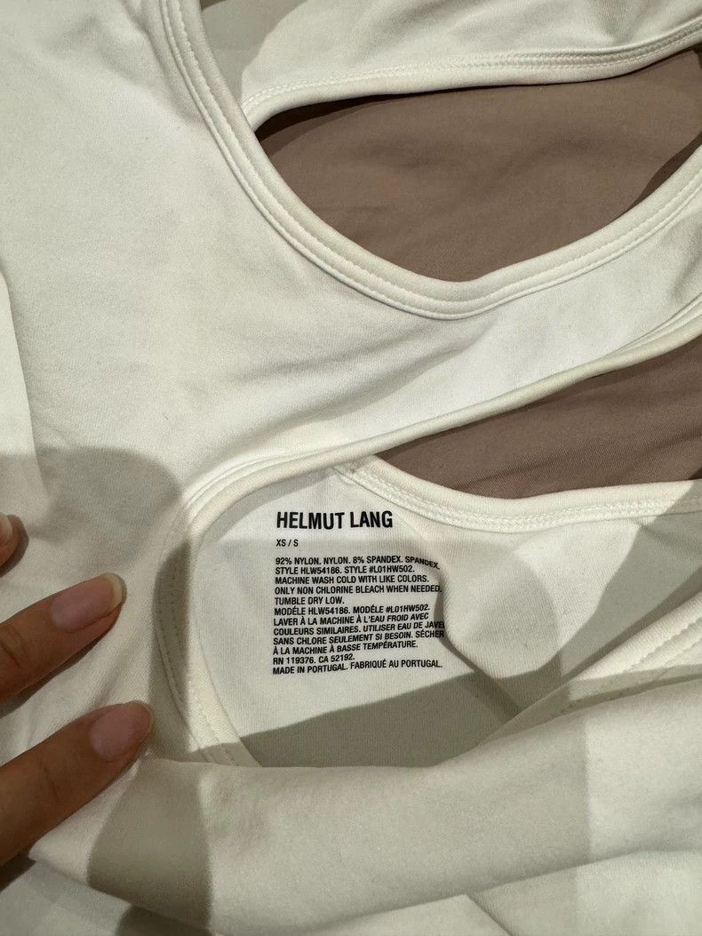 Helmut Lang HELMUT LANG Asymmetric white T Size XS / US 0-2 / IT 36-38 - 2 Thumbnail