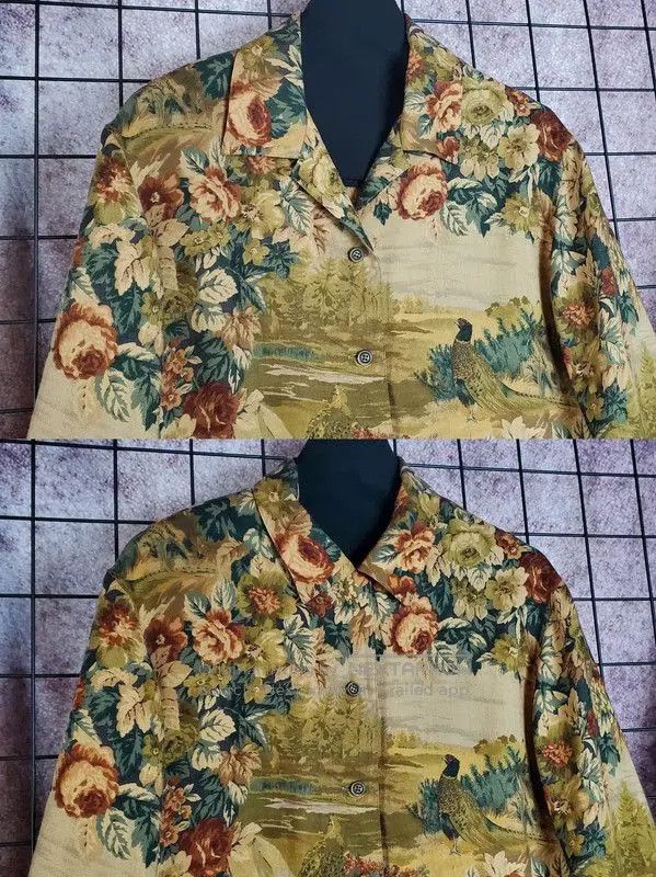 Burberry Burberry Floral Pattern Long Sleeve Shirt for Women. Size L / US 10 / IT 46 - 2 Thumbnail