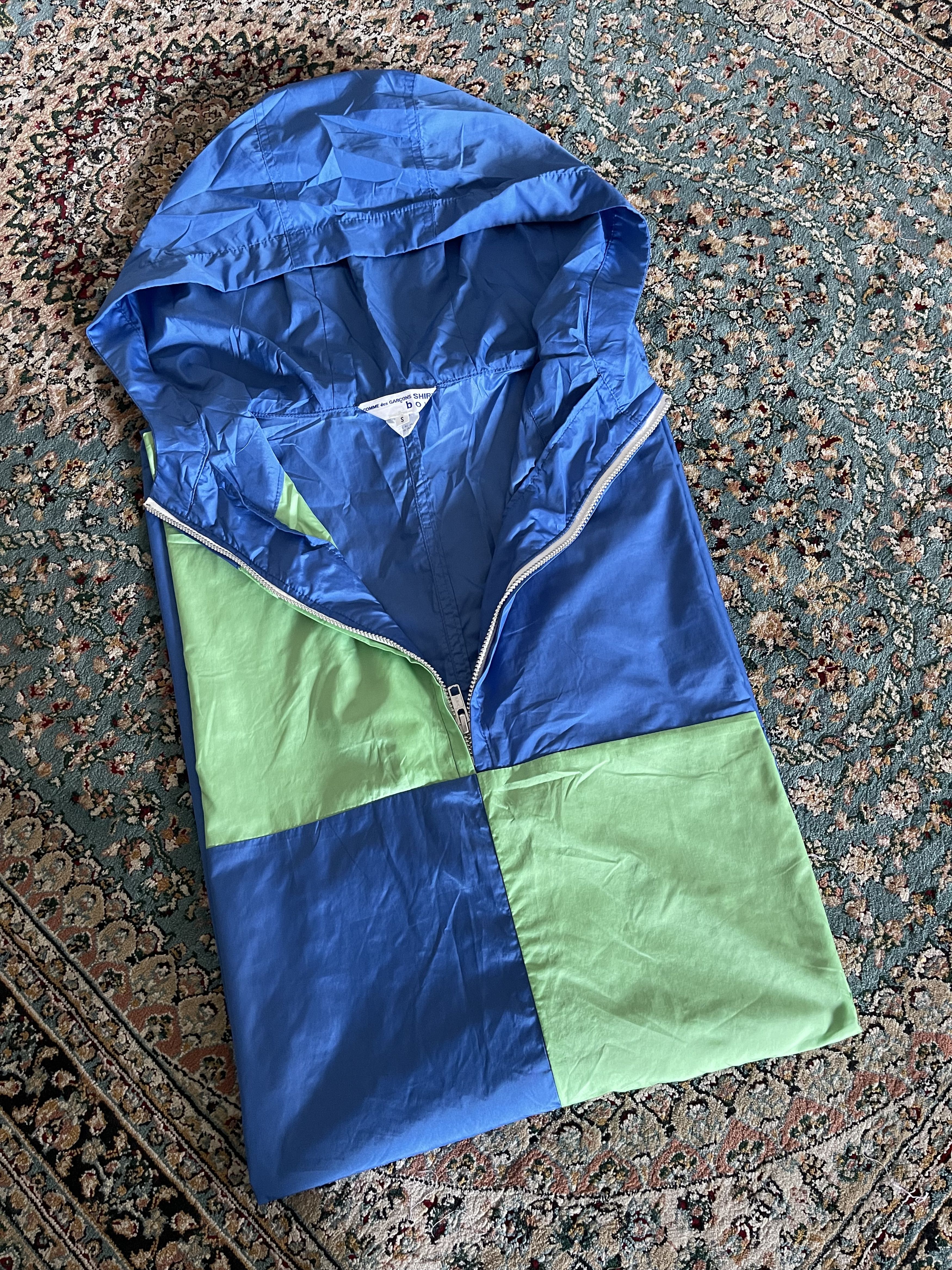 Comme des Garcons × Comme des Garcons SHIRT × Japanese Brand Comme des Garçons Extra Long Color Block Oversized Raincoat Size US S / EU 44-46 / 1 - 6 Thumbnail