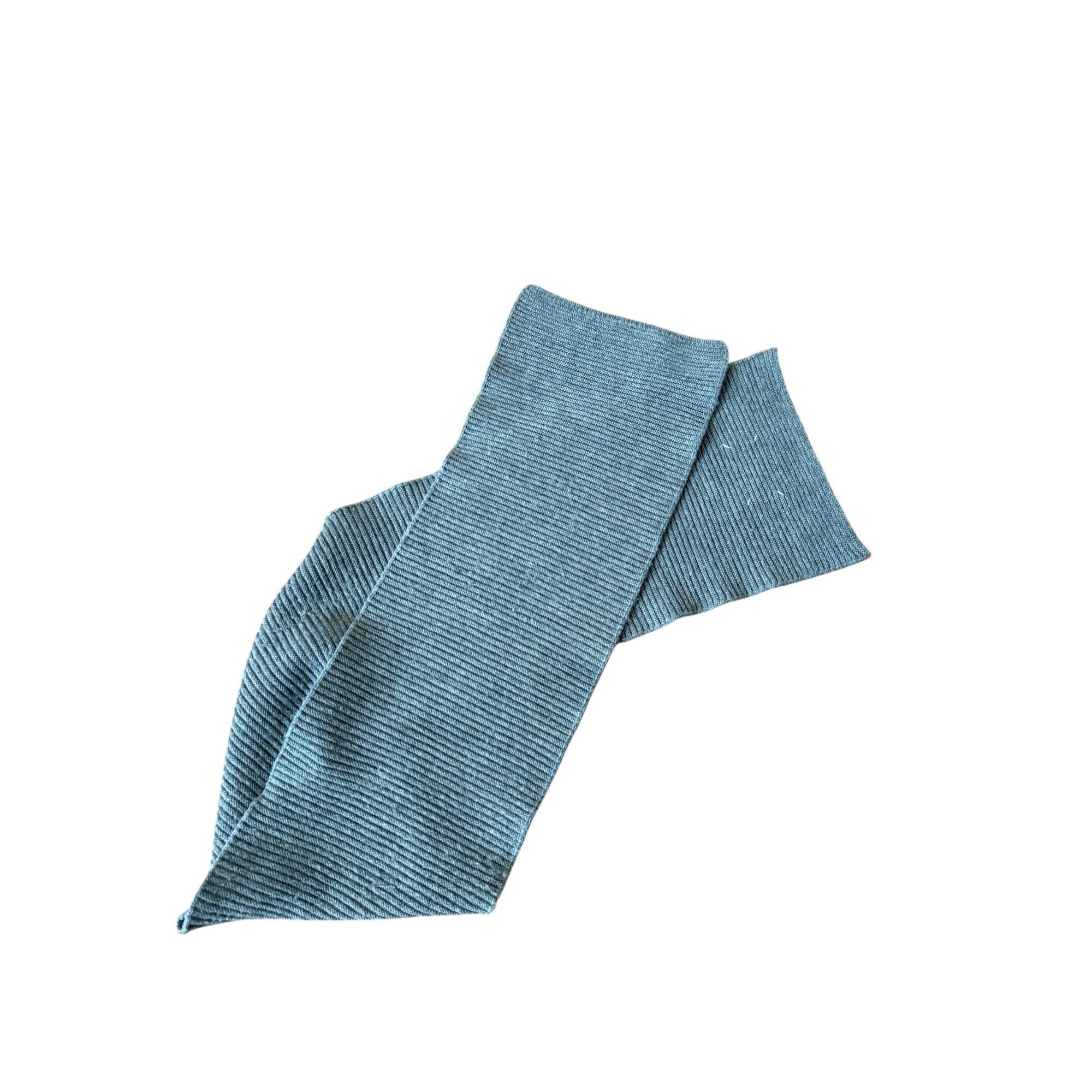 Maison Margiela Early 2000s Line 10 Grey Wool Scarf Size ONE SIZE - 3 Thumbnail