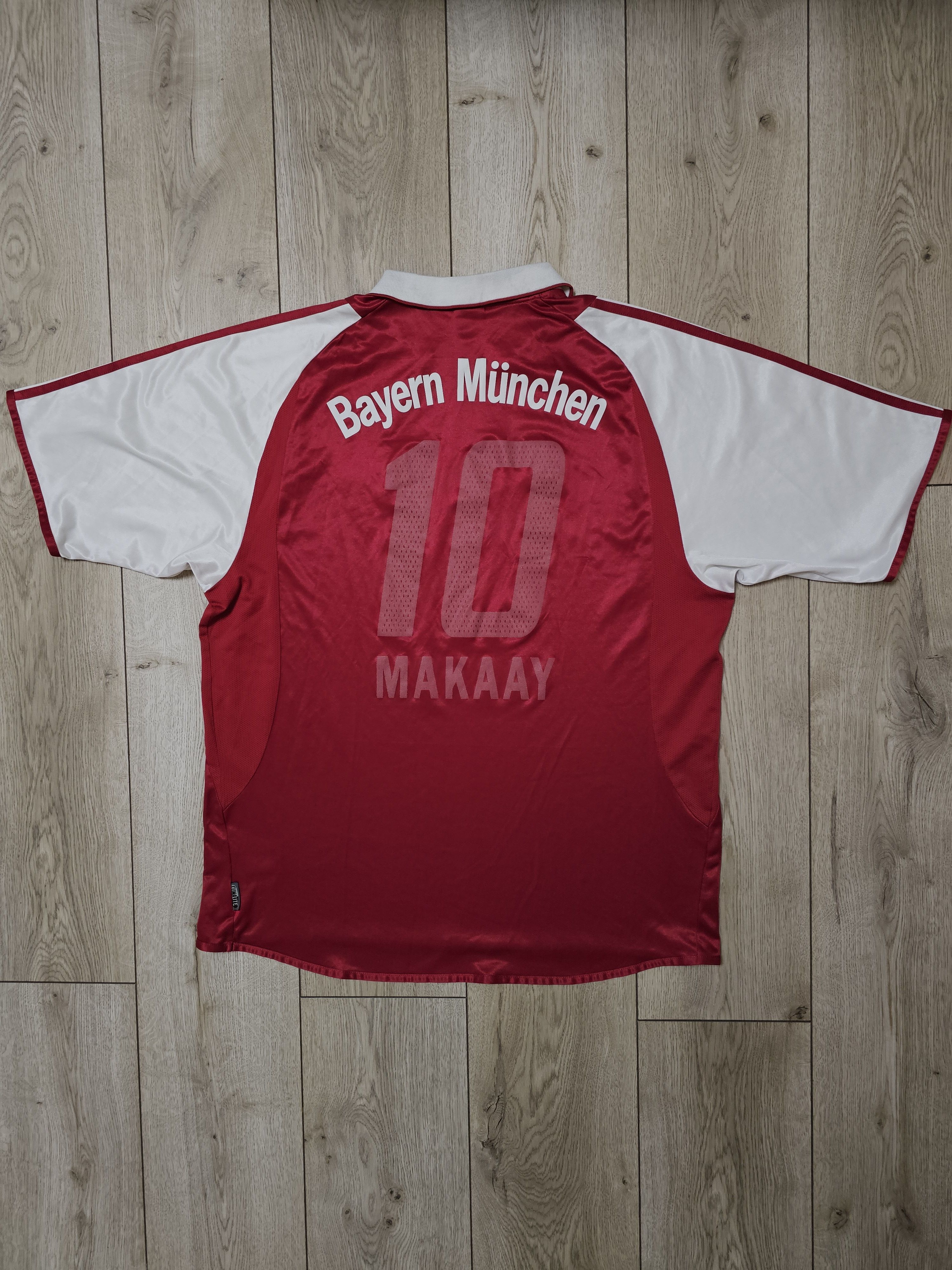 Adidas × Vintage BAYERN MUNICH 2003 2004 HOME MAKAAY FOOTBALL SOCCER JERSEY Size US XL / EU 56 / 4 - 2 Thumbnail
