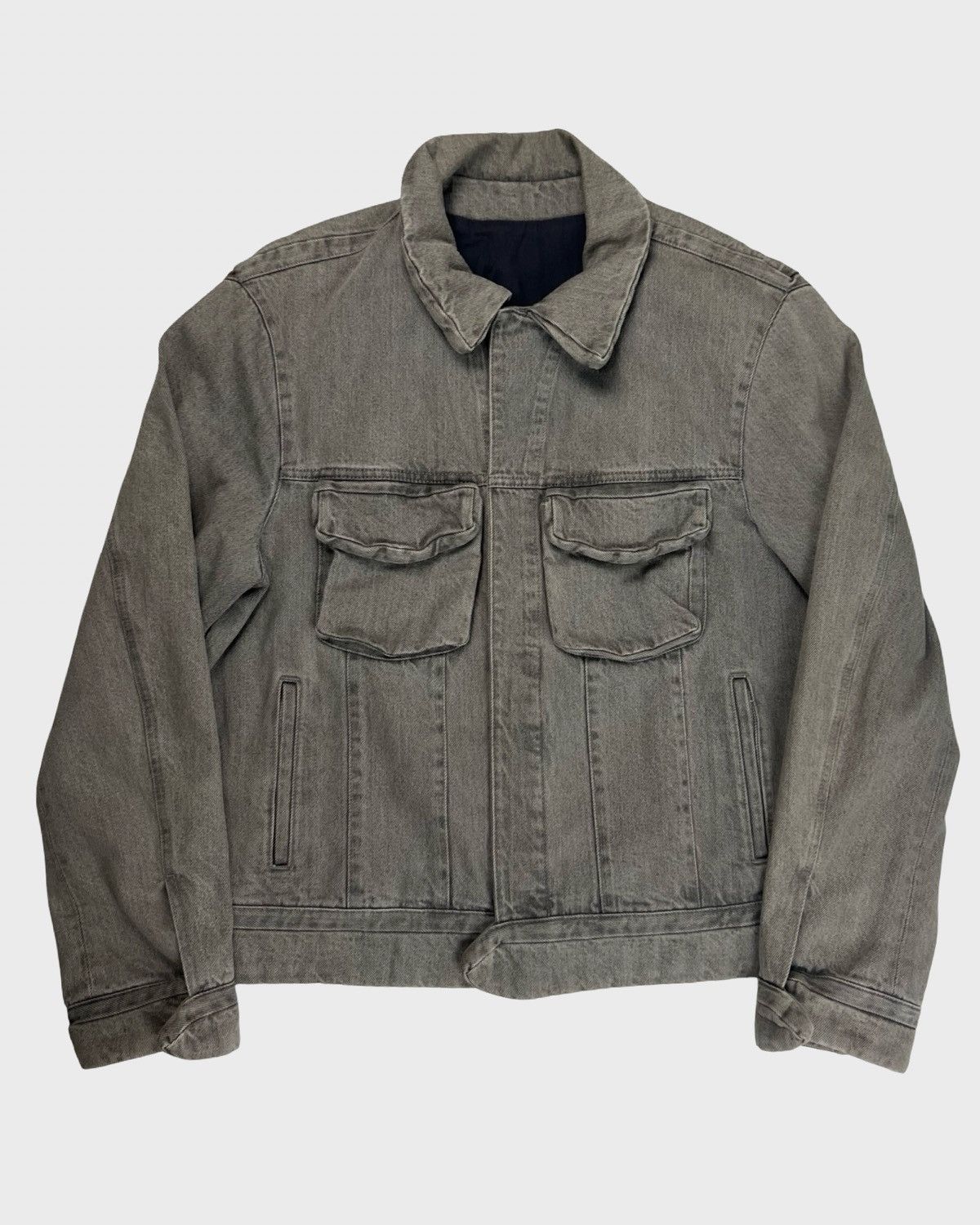 Louis Vuitton LOUIS VUITTON AW19 DENIM JEANS GREY JACKET SZ:50 Size US L / EU 52-54 / 3 - 1 Thumbnail