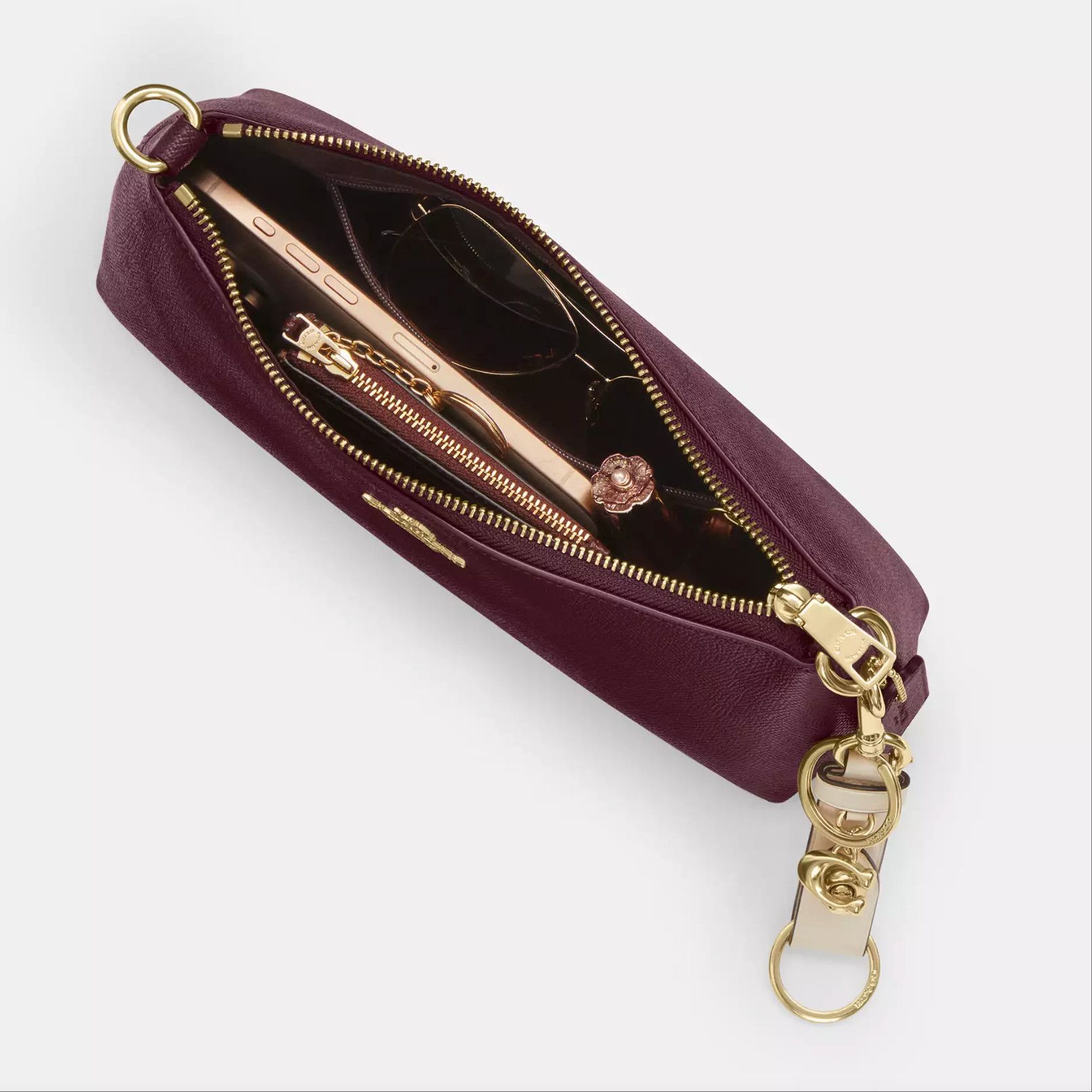 Coach Charlotte Shoulder Bag CCO18 Dark Wine Size ONE SIZE - 5 Thumbnail