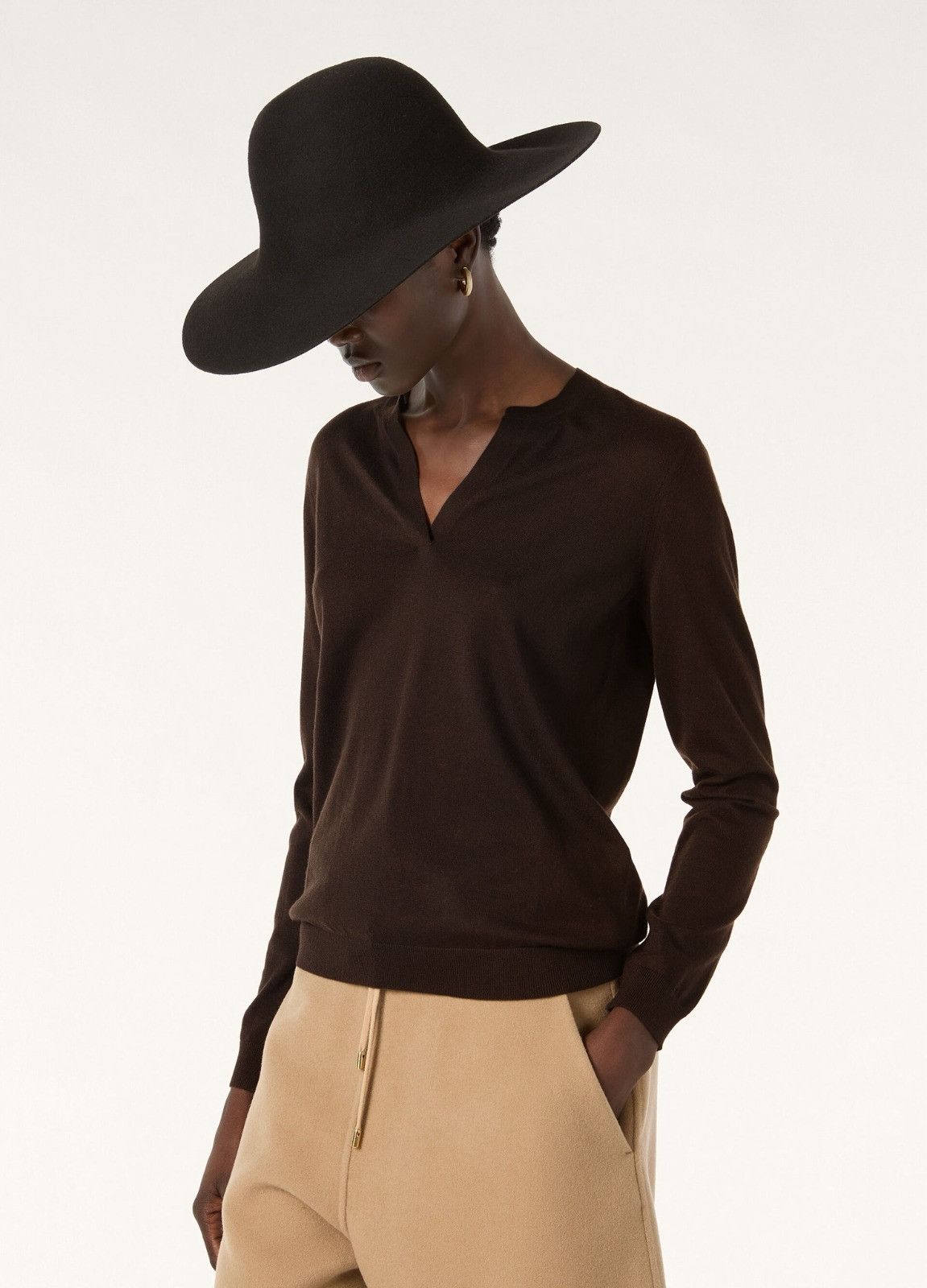 Loro Piana o1srvl11e0526 FAO5805 Piuma Sweater in Brown Size S / US 4 / IT 40 - 2 Thumbnail