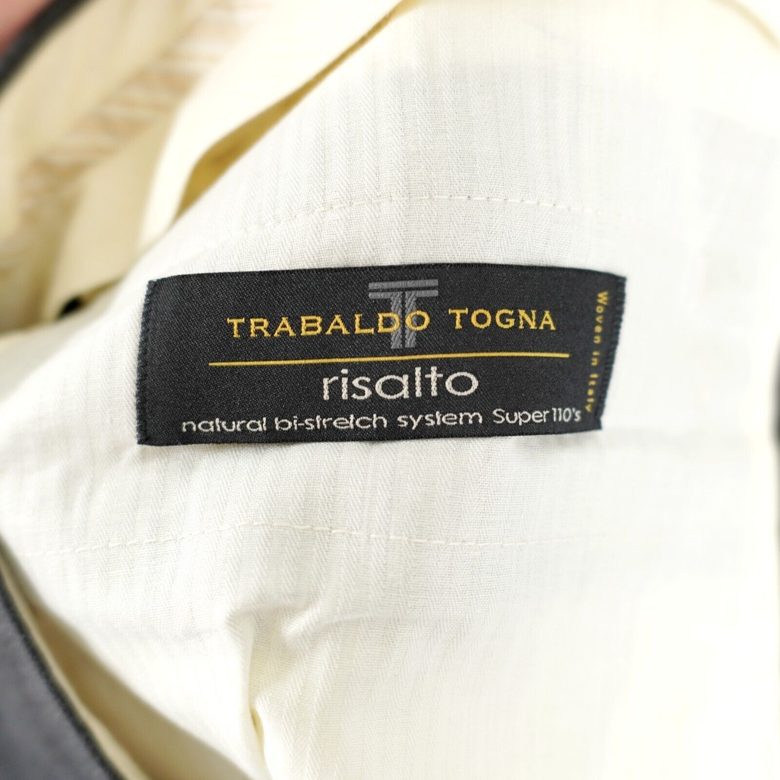 Nordstrom DAMAGED Nordstrom Trabaldo Togna Risalto Super 110s Wool Gra Size 36S - 8 Thumbnail
