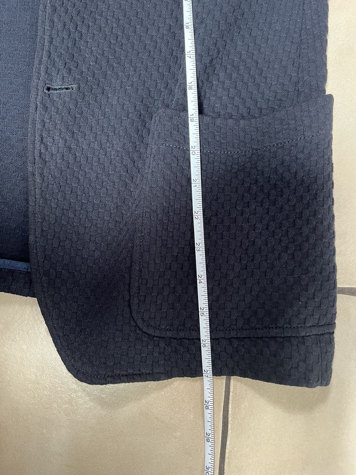 Armani Collezioni Armani Collezioni cotton navy blazer Size 38R - 4 Thumbnail