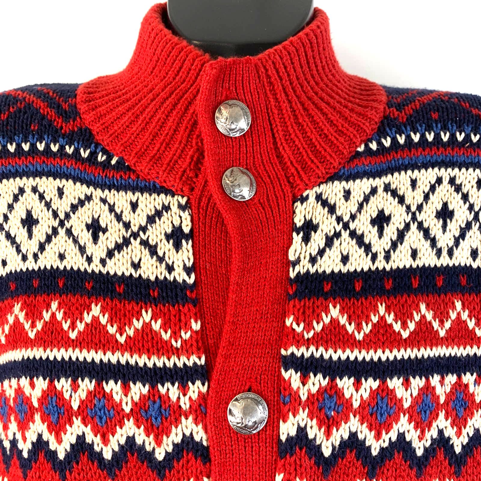 Polo Ralph Lauren knitted sweater deals with nickel buttons XXL