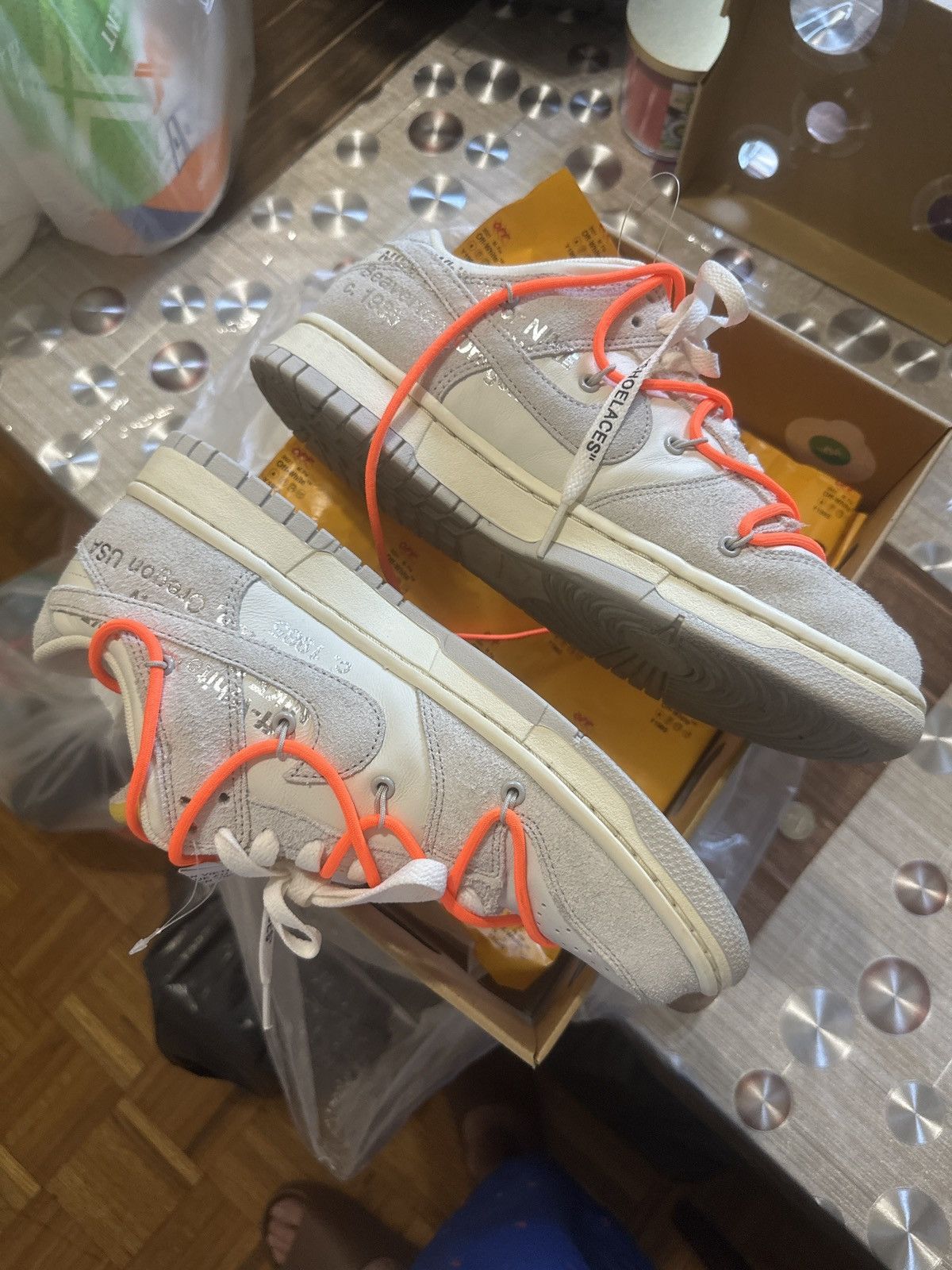 Nike × Off-White Off white dunk low lot 11 size 9 Size US 9 / EU 42 - 2 Thumbnail